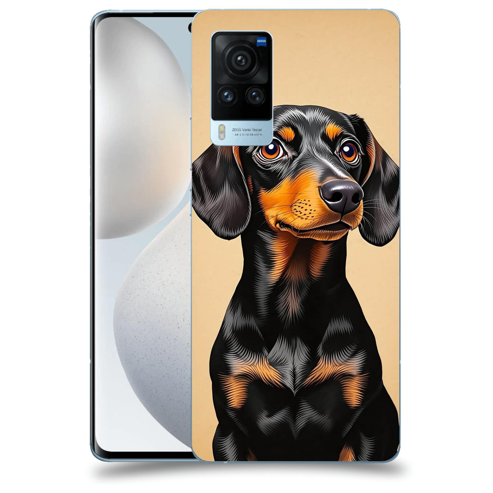 ACOVER Kryt na mobil Vivo X60 Pro 5G - Dachshund I