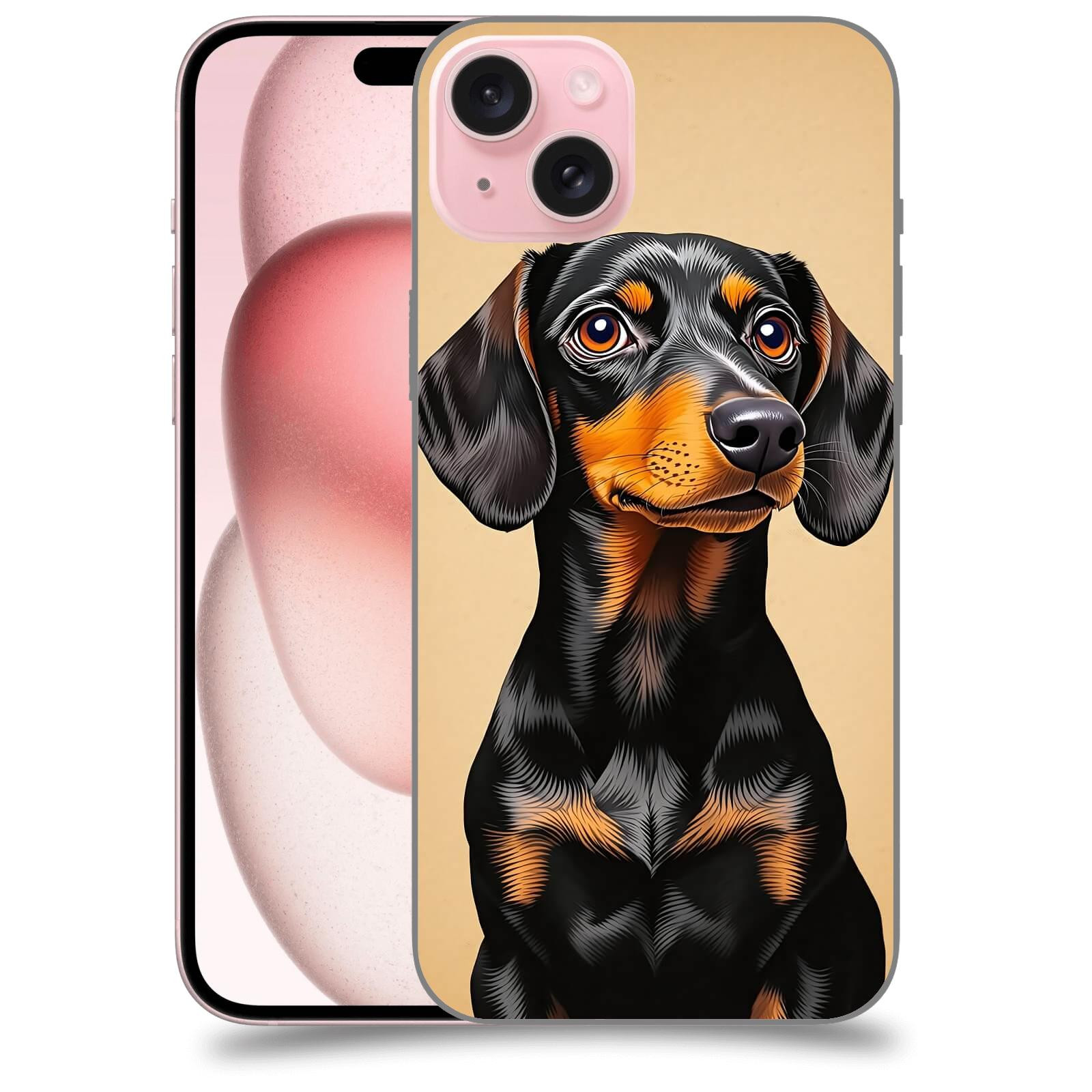 ACOVER Kryt na mobil Apple iPhone 15 plus - Dachshund I