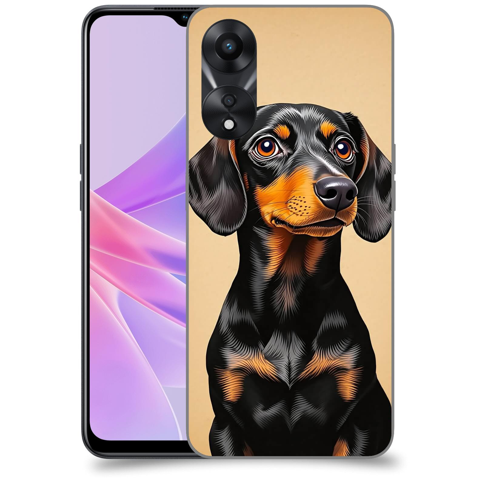 ACOVER Kryt na mobil OPPO A78 5G - Dachshund I