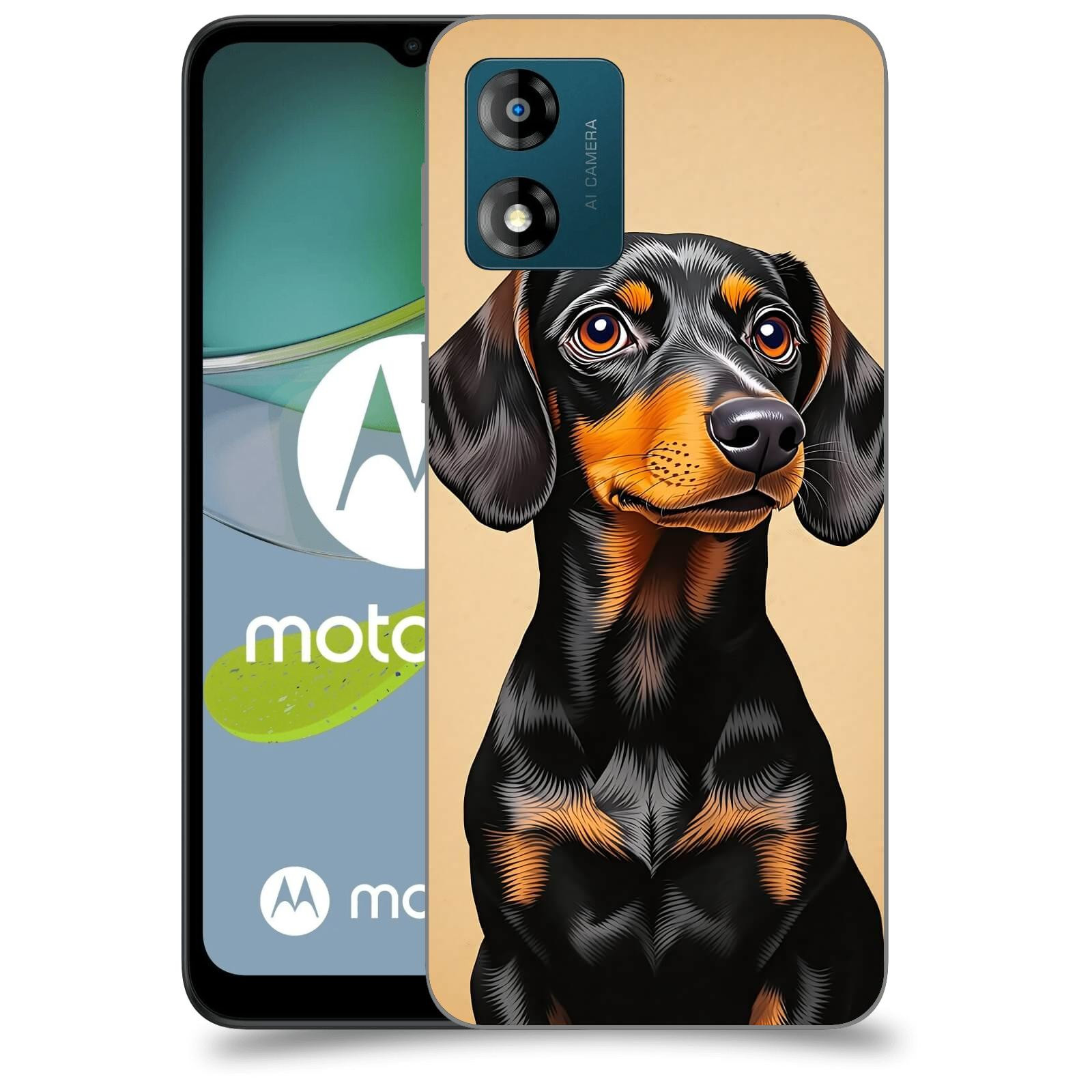 ACOVER Kryt na mobil Motorola Moto E13 - Dachshund I