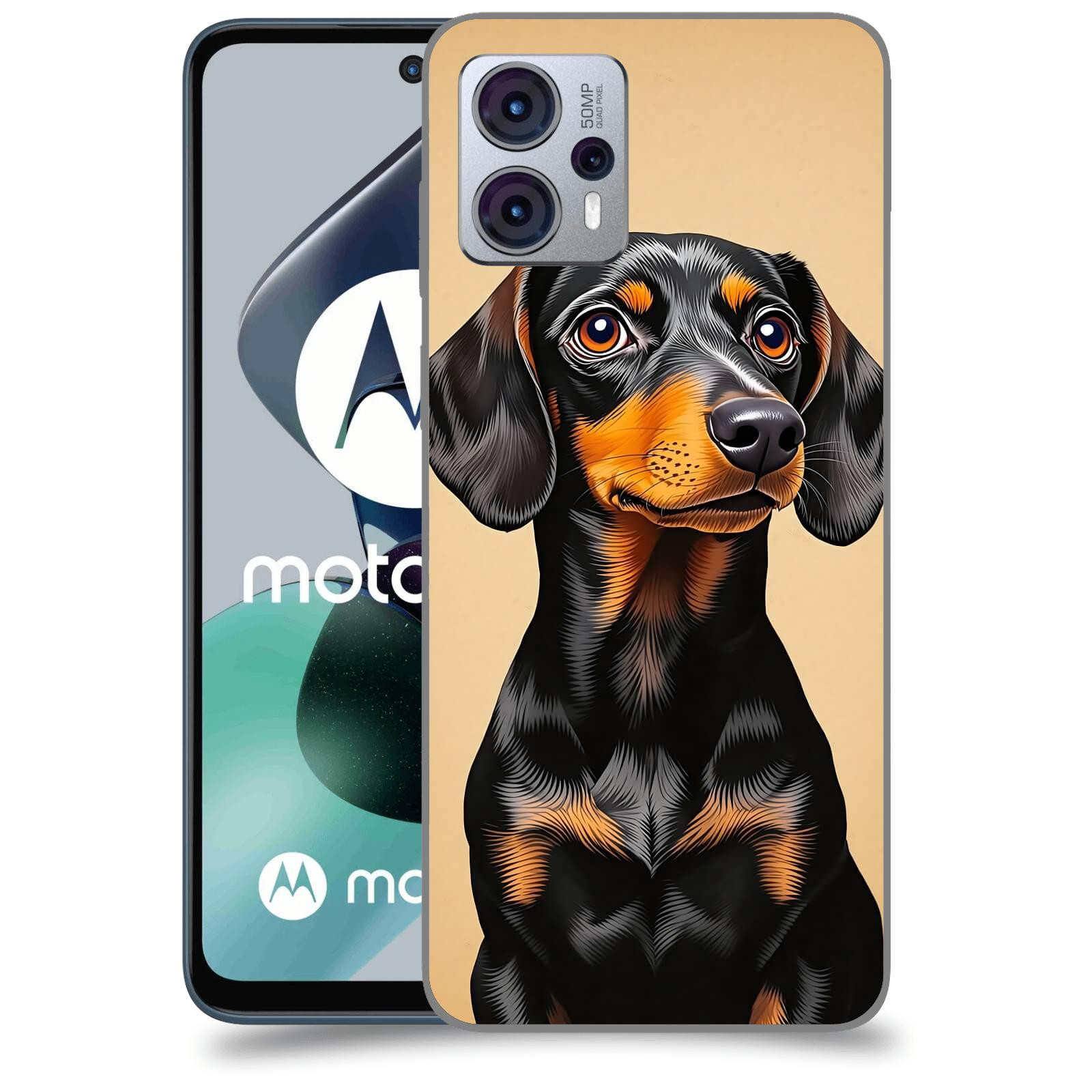 ACOVER Kryt na mobil Motorola Moto G23 - Dachshund I