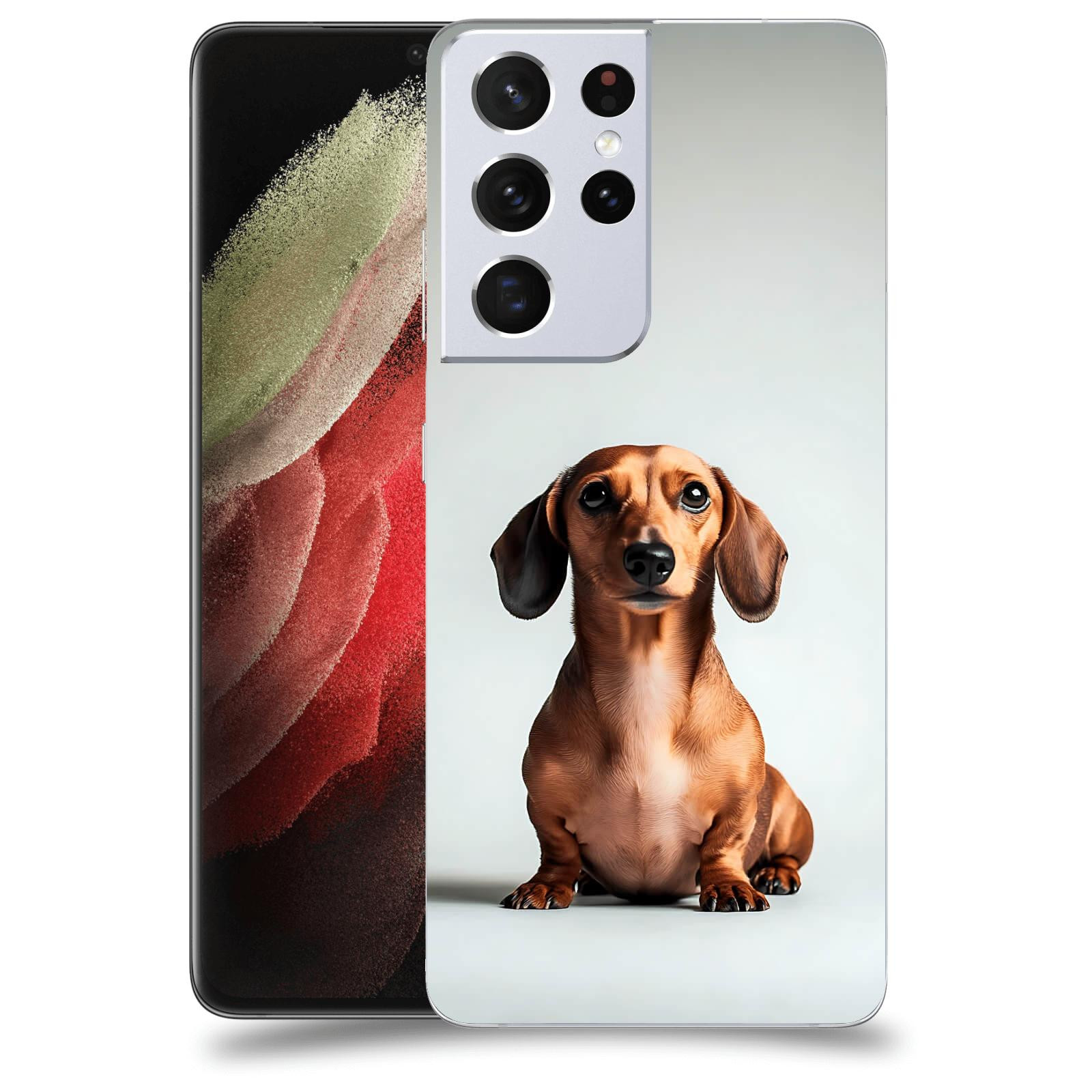 ACOVER Kryt na mobil Samsung Galaxy S21 Ultra 5G G998B - Dachshund III