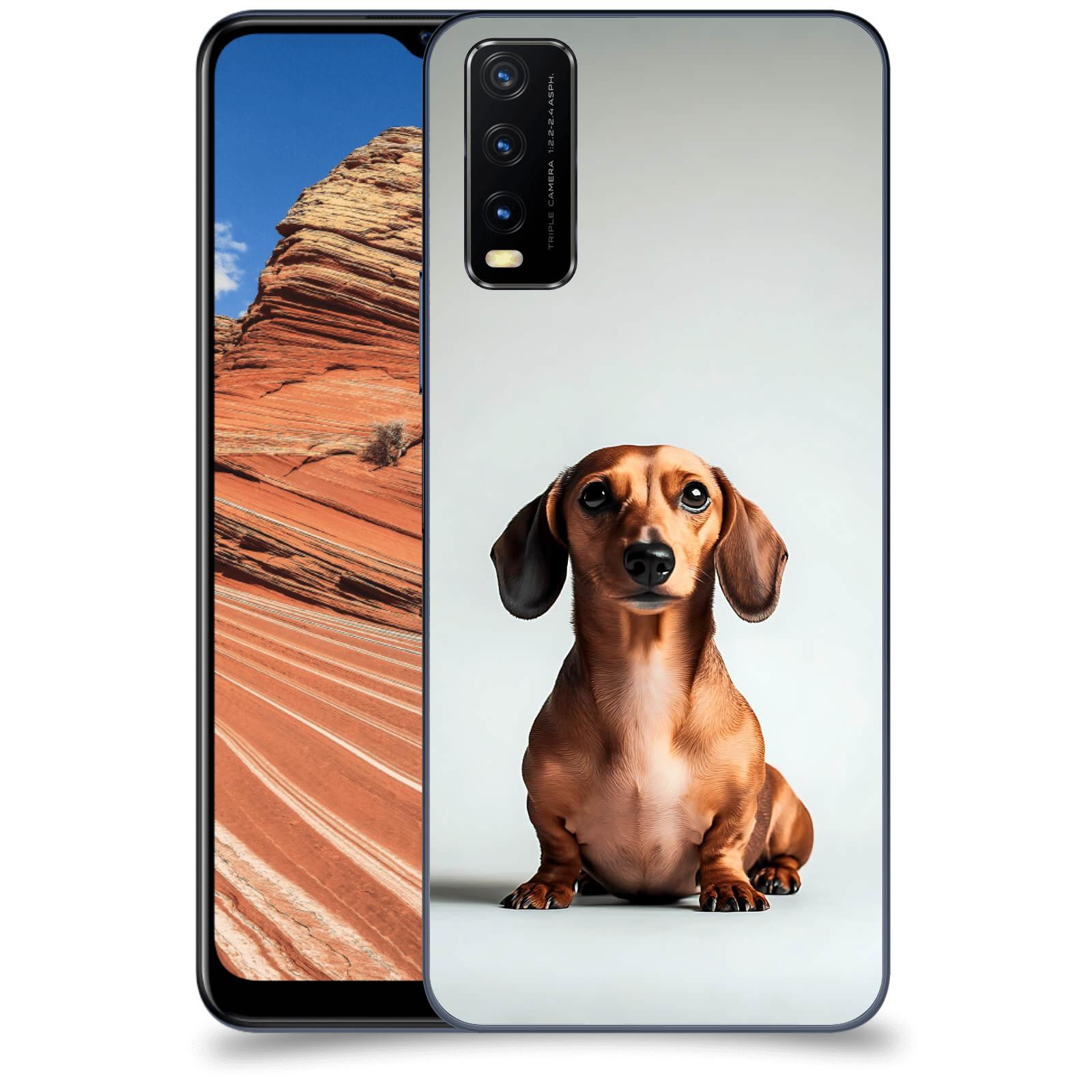 ACOVER Kryt na mobil Vivo Y20s - Dachshund III