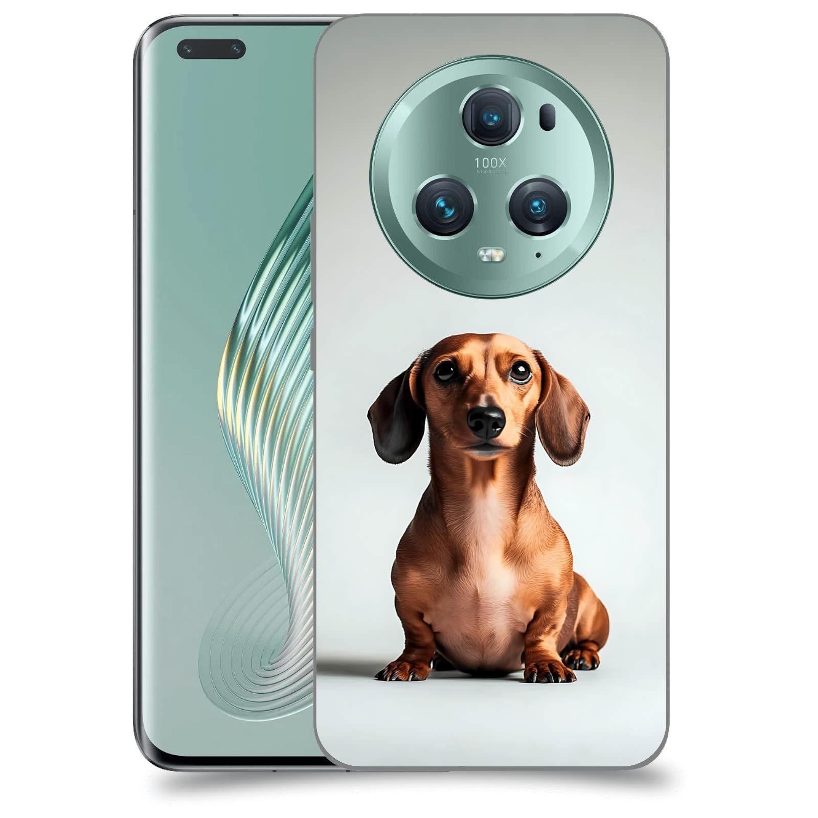 ACOVER Kryt na mobil Honor Magic5 Pro - Dachshund III