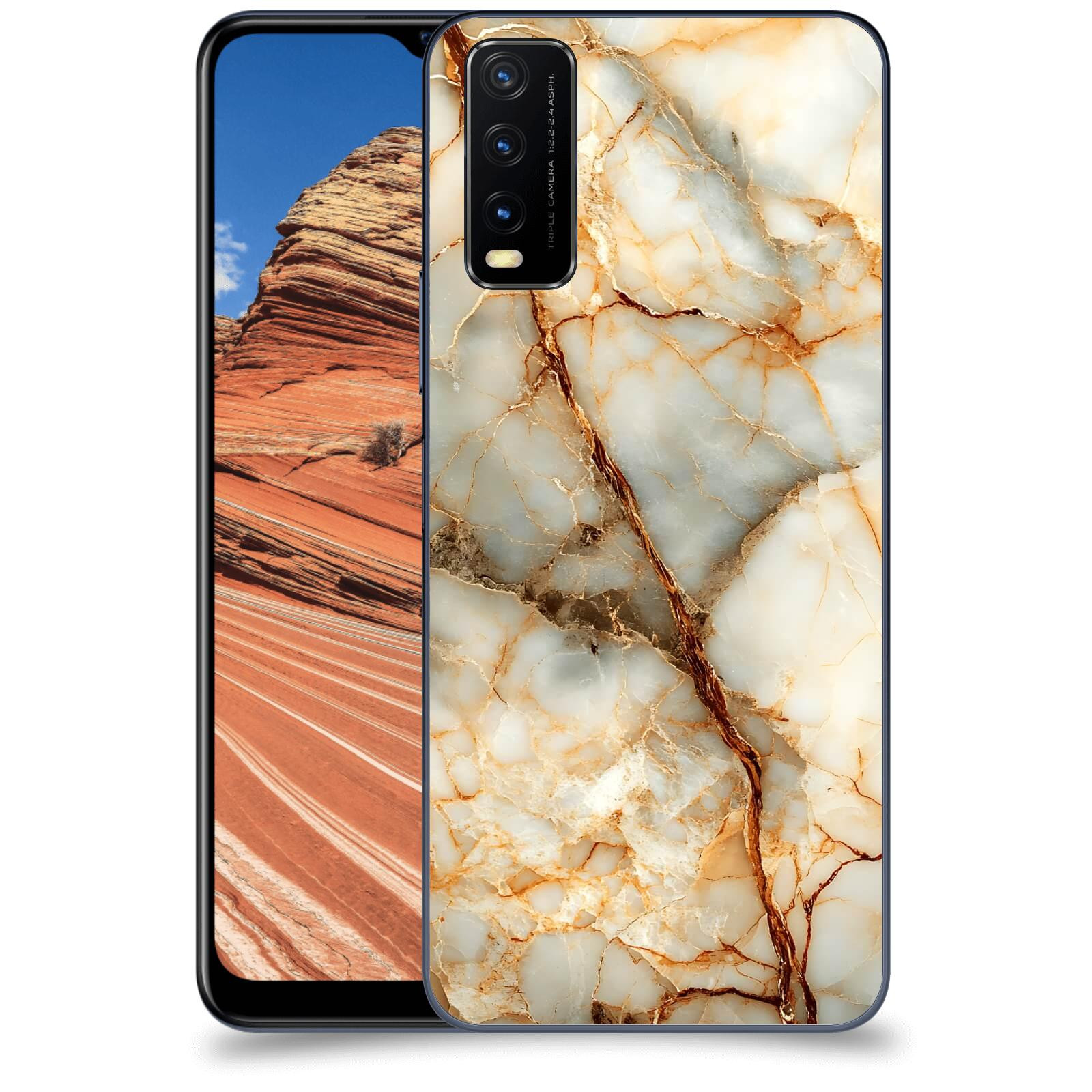 ACOVER Kryt na mobil Vivo Y20s - Marble I