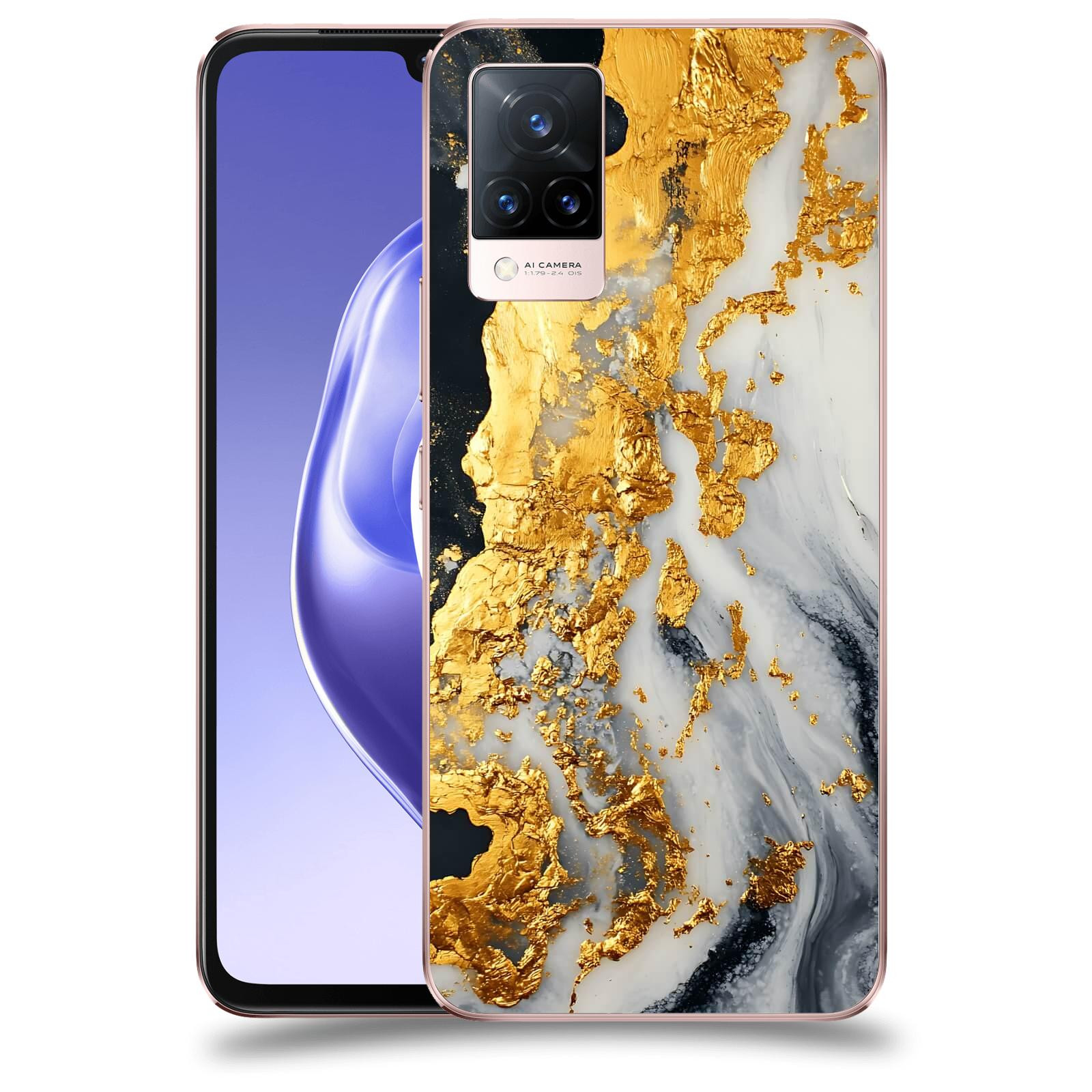 ACOVER Kryt na mobil Vivo V21 5G - Marble II