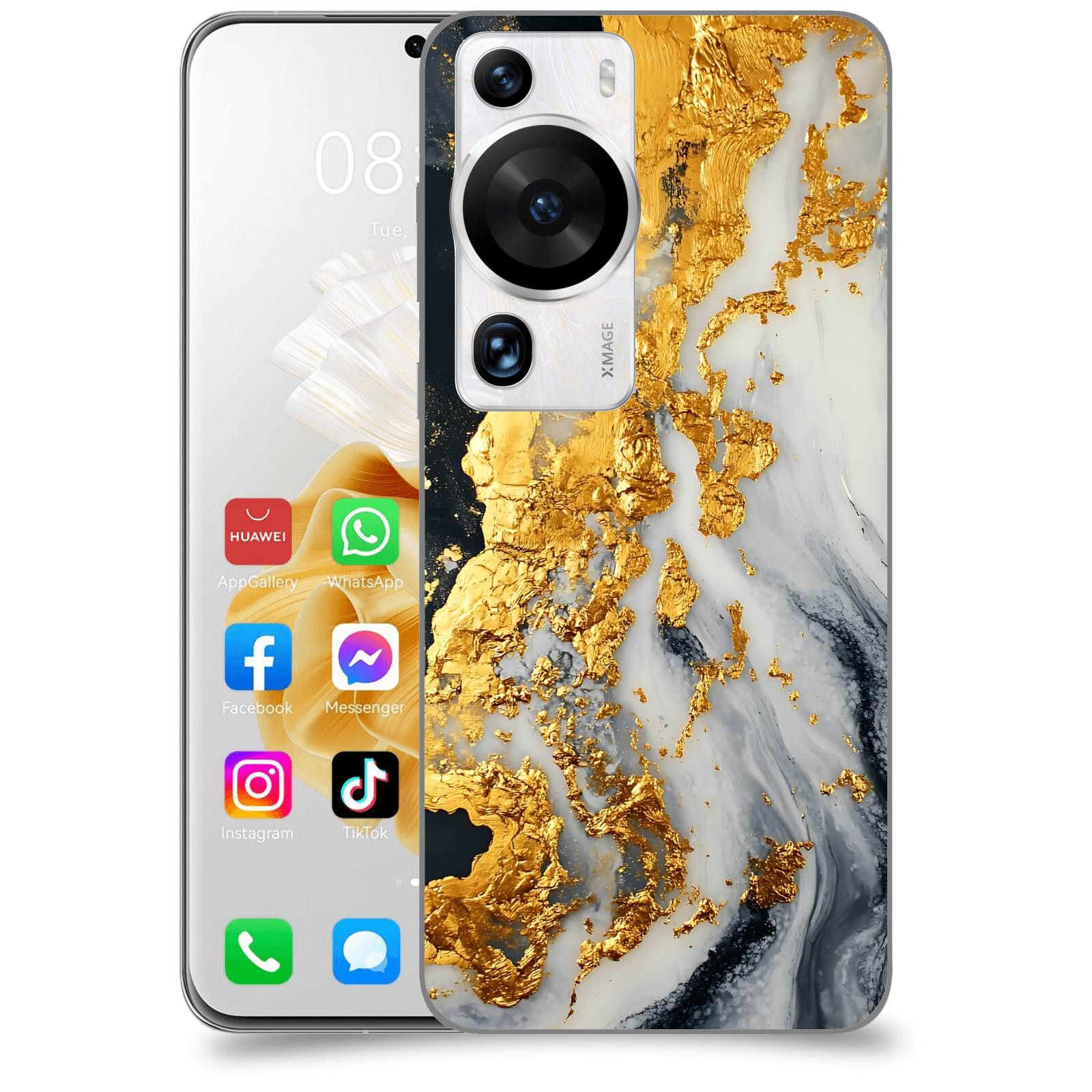 ACOVER Kryt na mobil Huawei P60 Pro - Marble II