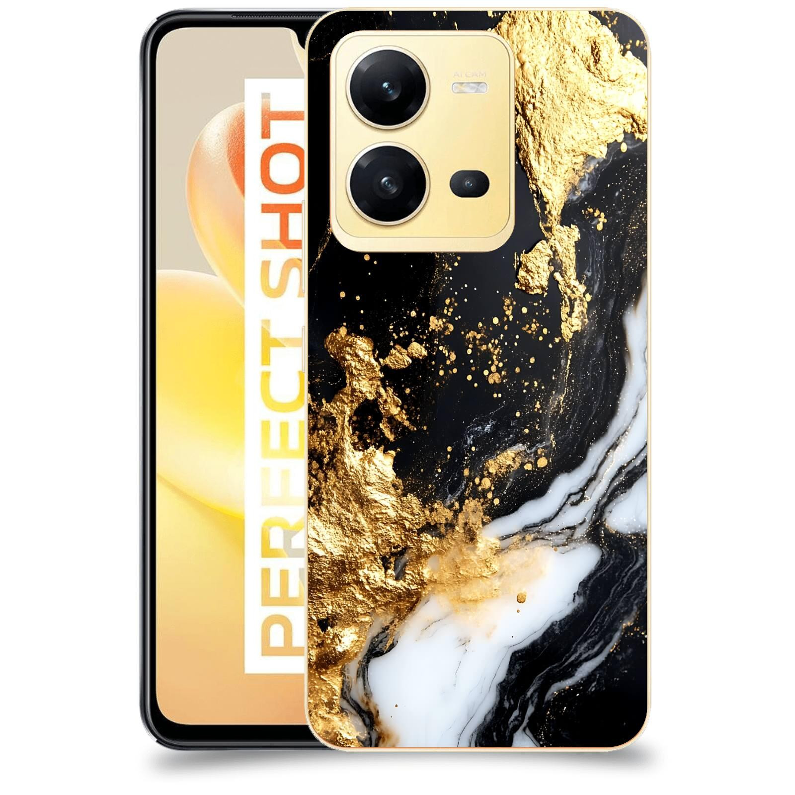 ACOVER Kryt na mobil Vivo X80 Lite - Marble III