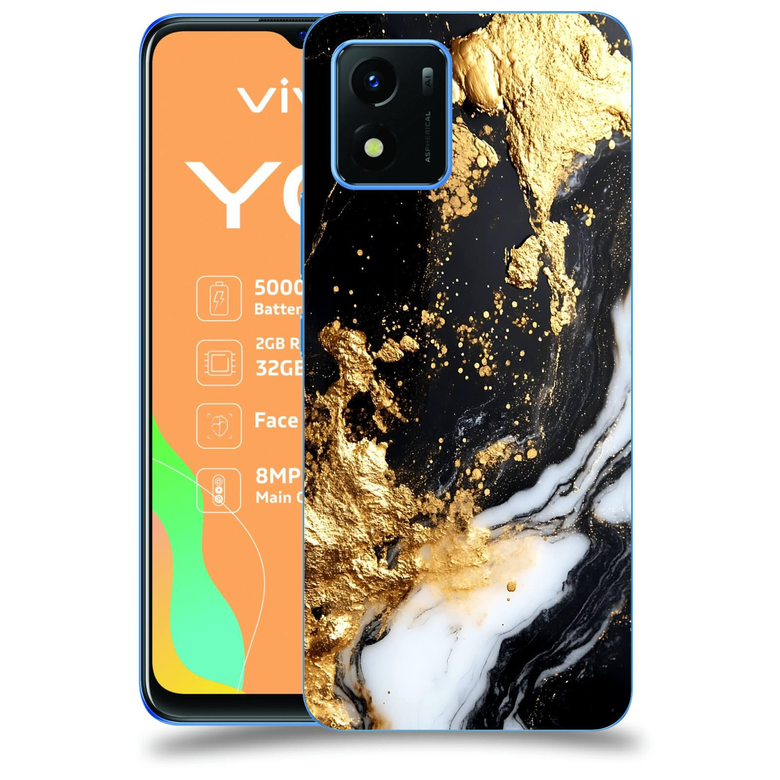 ACOVER Kryt na mobil Vivo Y01 - Marble III