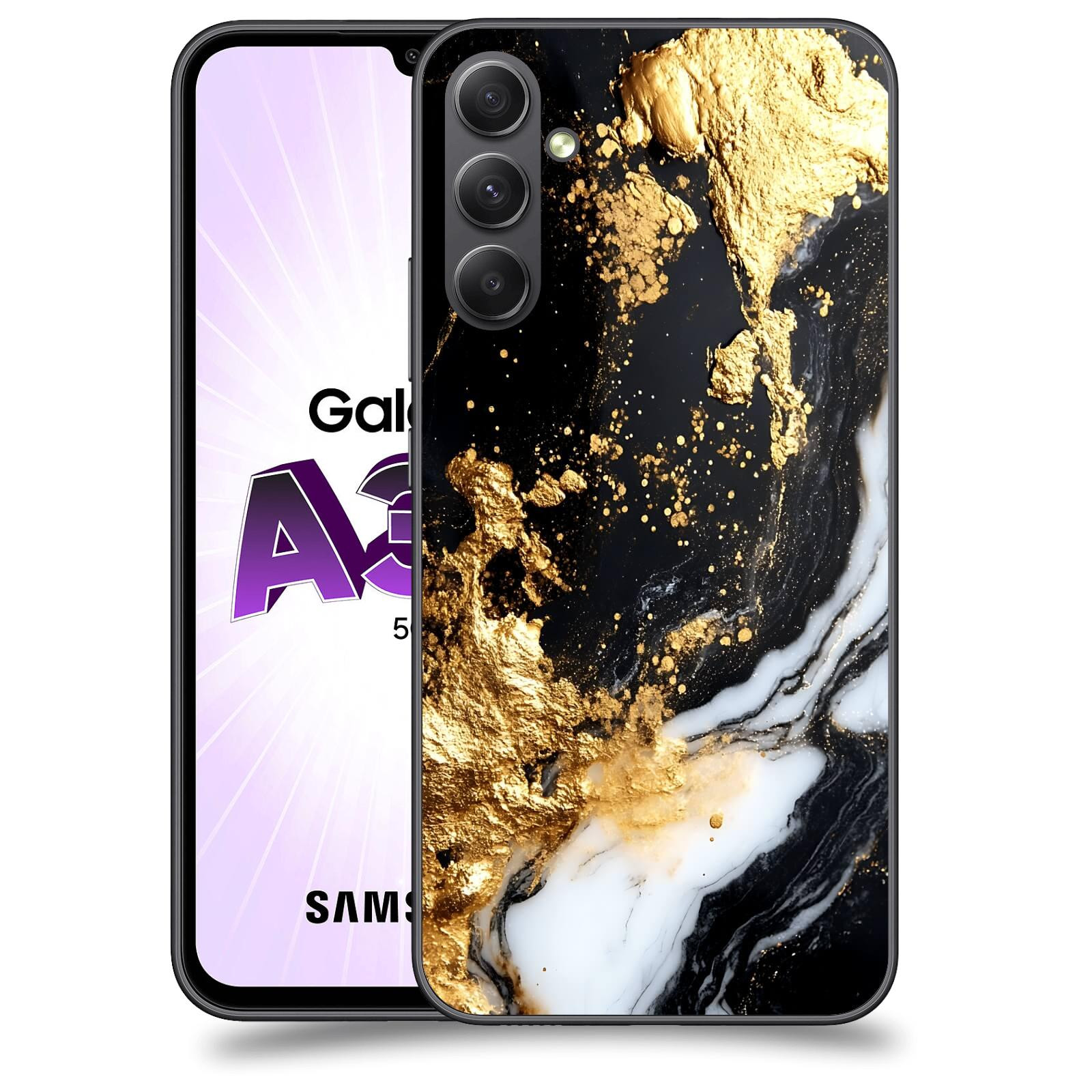 ACOVER Kryt na mobil Samsung Galaxy A34 - Marble III