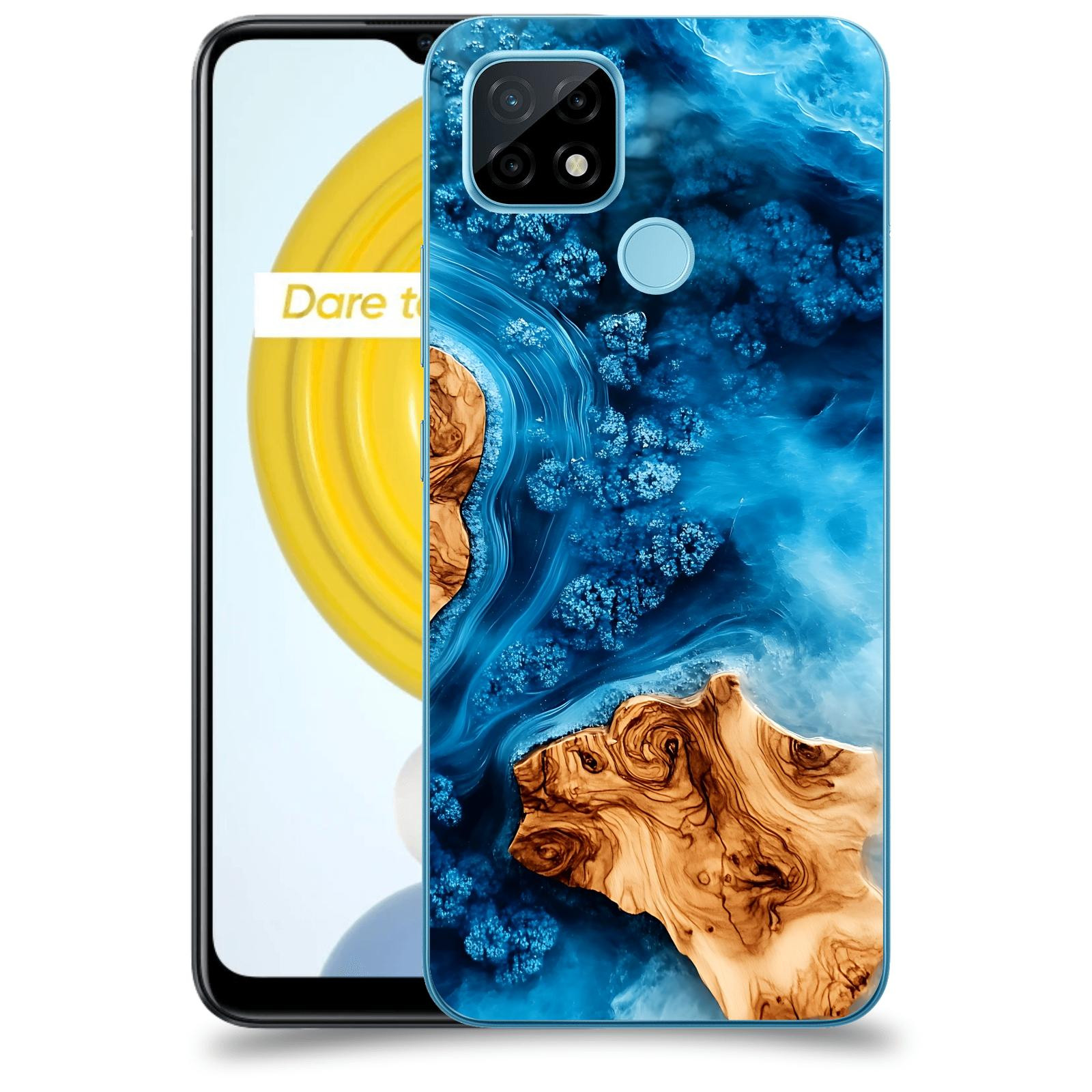 ACOVER Kryt na mobil Realme C21 - Deep Marine III