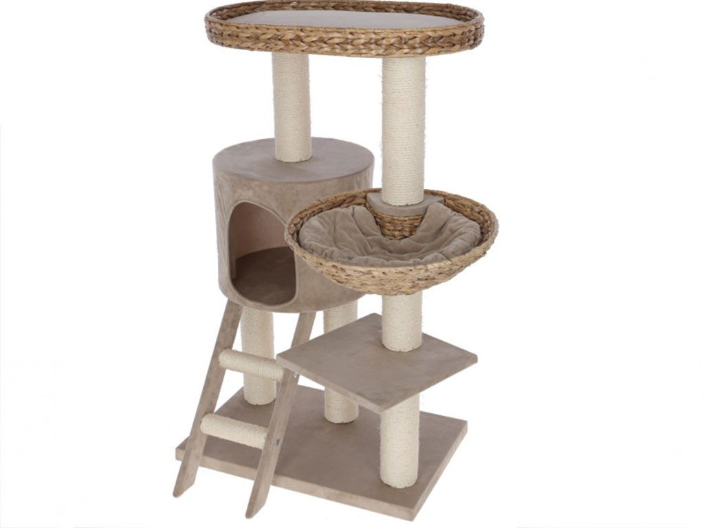 Bravson Škrabadlo pro kočky KERBL 84438 BANANA LEAF WAXY, 104x60x40 cm