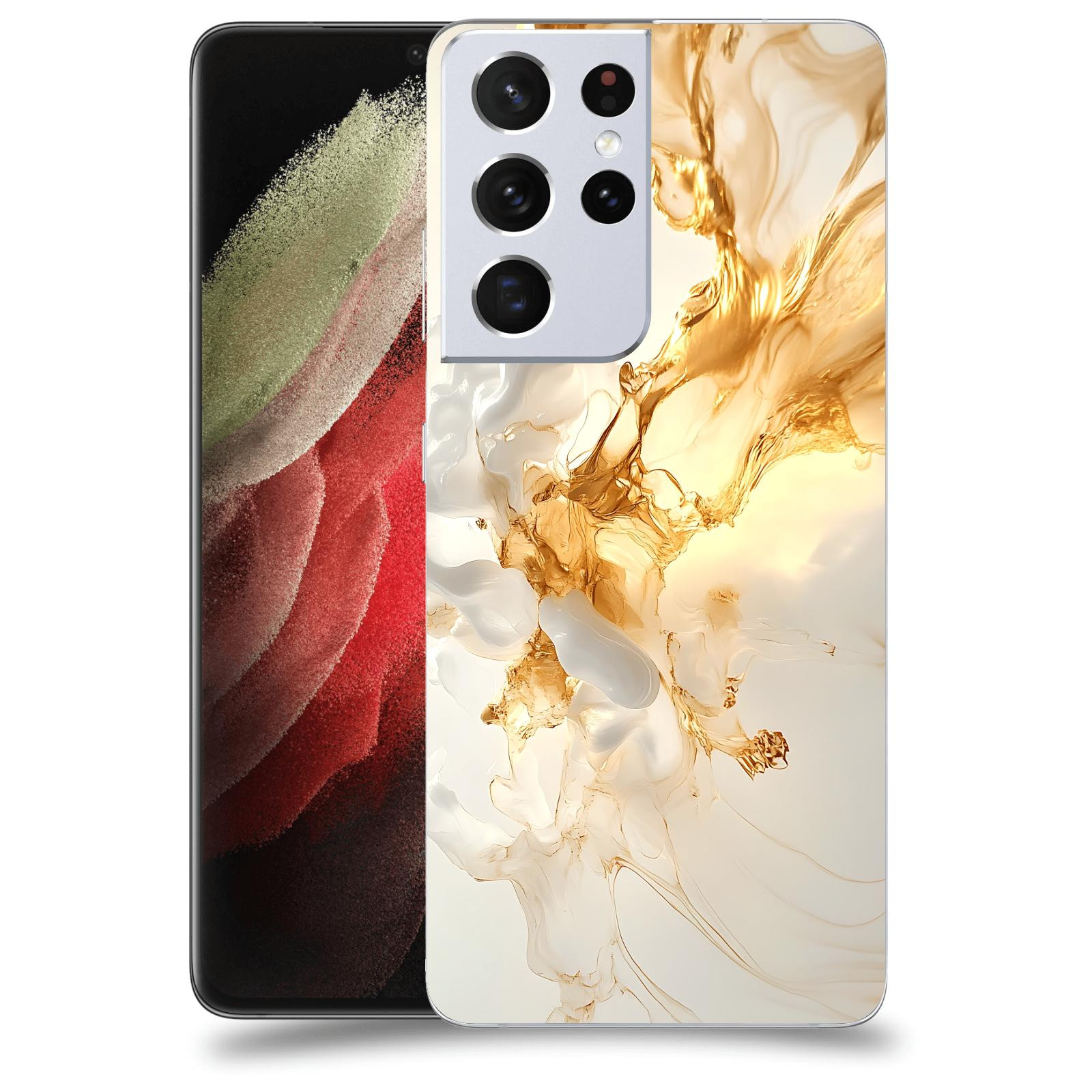 ACOVER Kryt na mobil Samsung Galaxy S21 Ultra 5G G998B - Vanilla Bourbon I