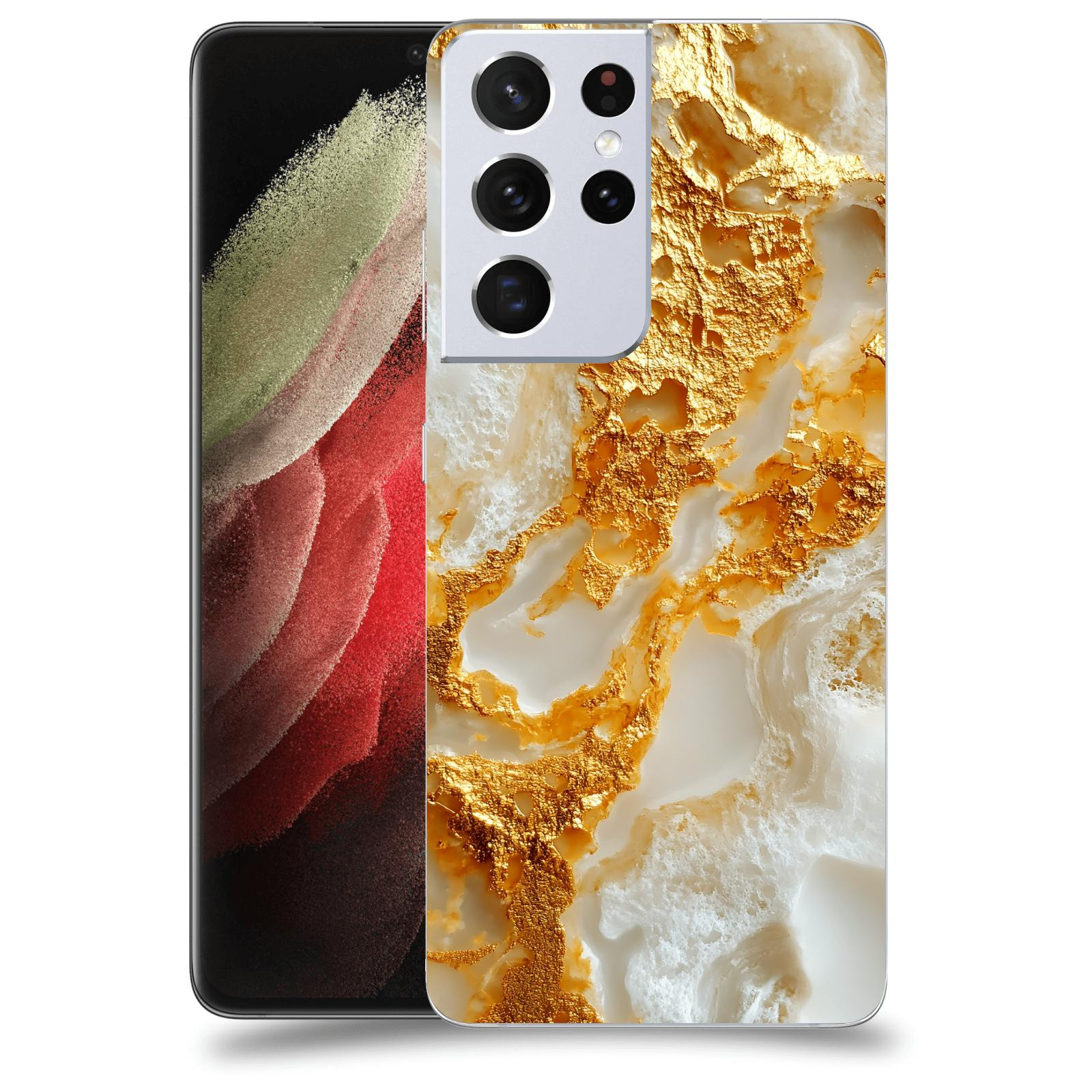 ACOVER Kryt na mobil Samsung Galaxy S21 Ultra 5G G998B - Vanilla Bourbon II