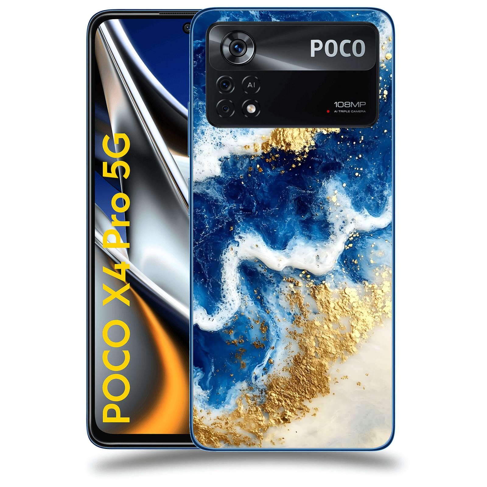 ACOVER Kryt na mobil Xiaomi Poco X4 Pro 5G - Ocean Waves I