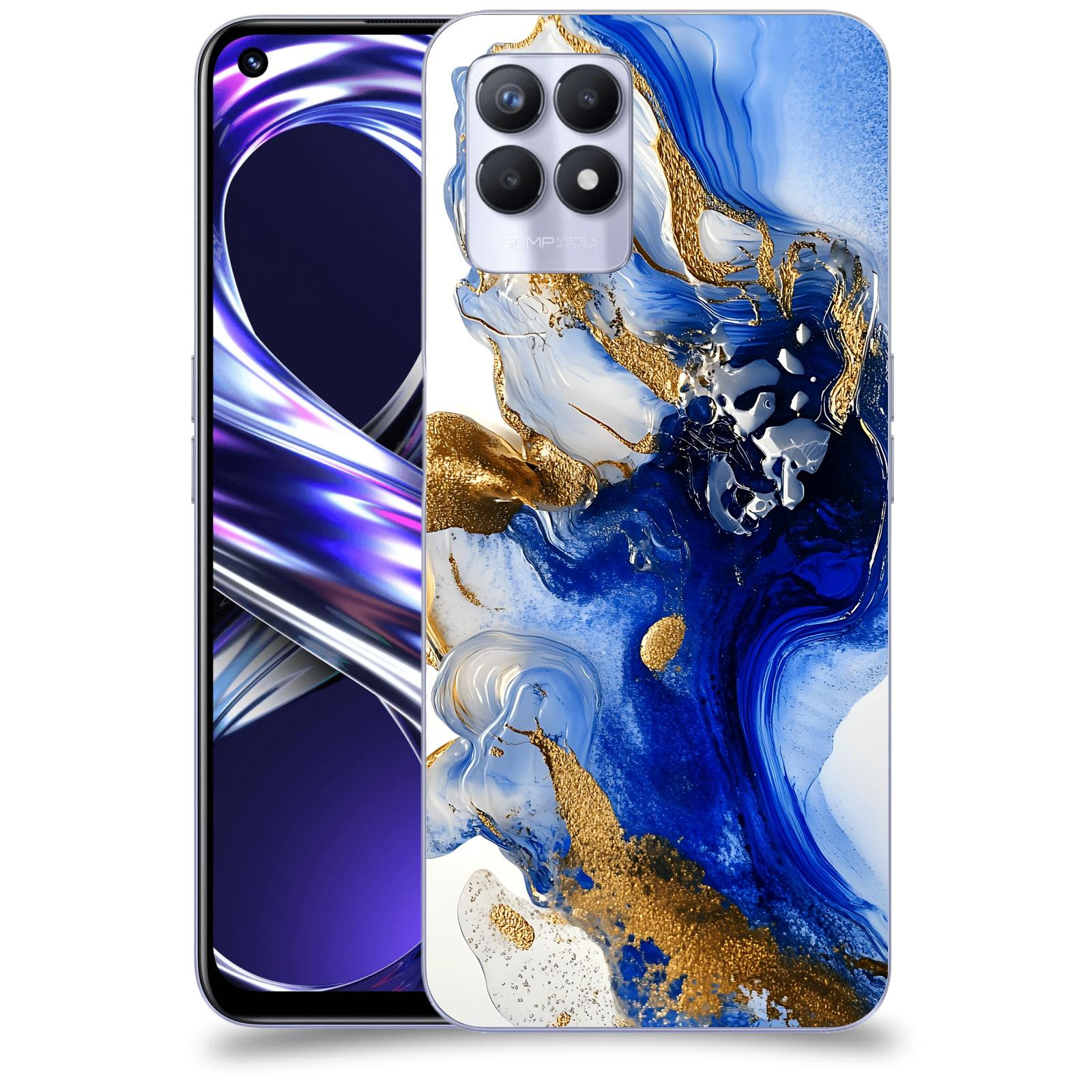 ACOVER Kryt na mobil Realme 8i - Ocean Waves III