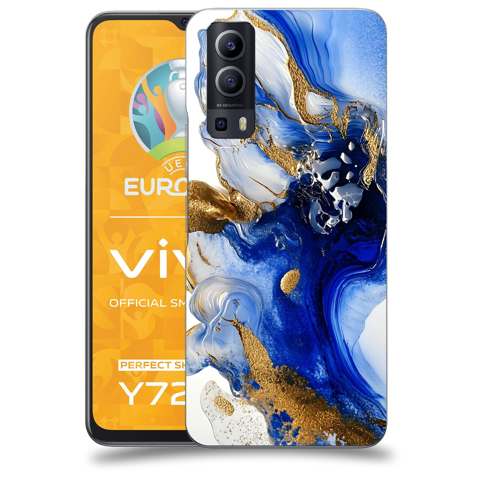 ACOVER Kryt na mobil Vivo Y72 5G - Ocean Waves III