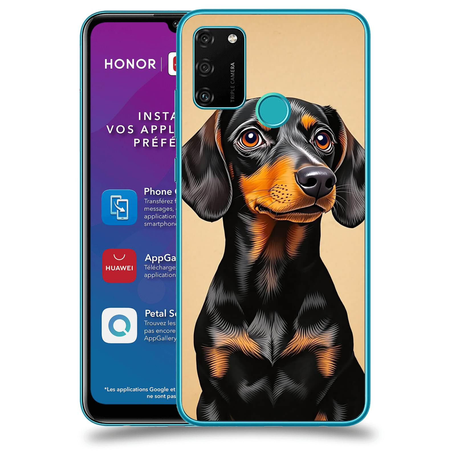 ACOVER Kryt na mobil Honor 9A - Dachshund I