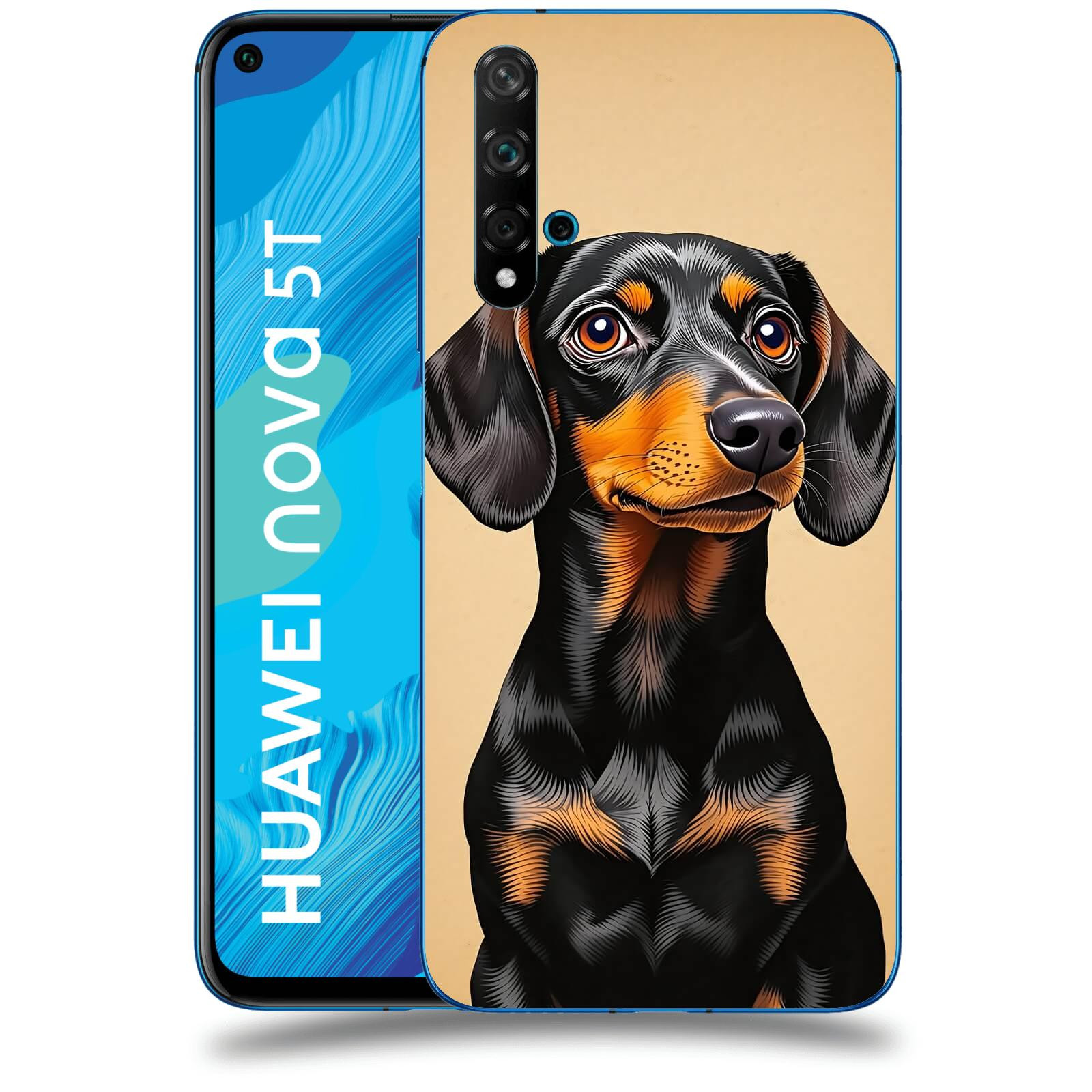 ACOVER Kryt na mobil Huawei Nova 5T - Dachshund I