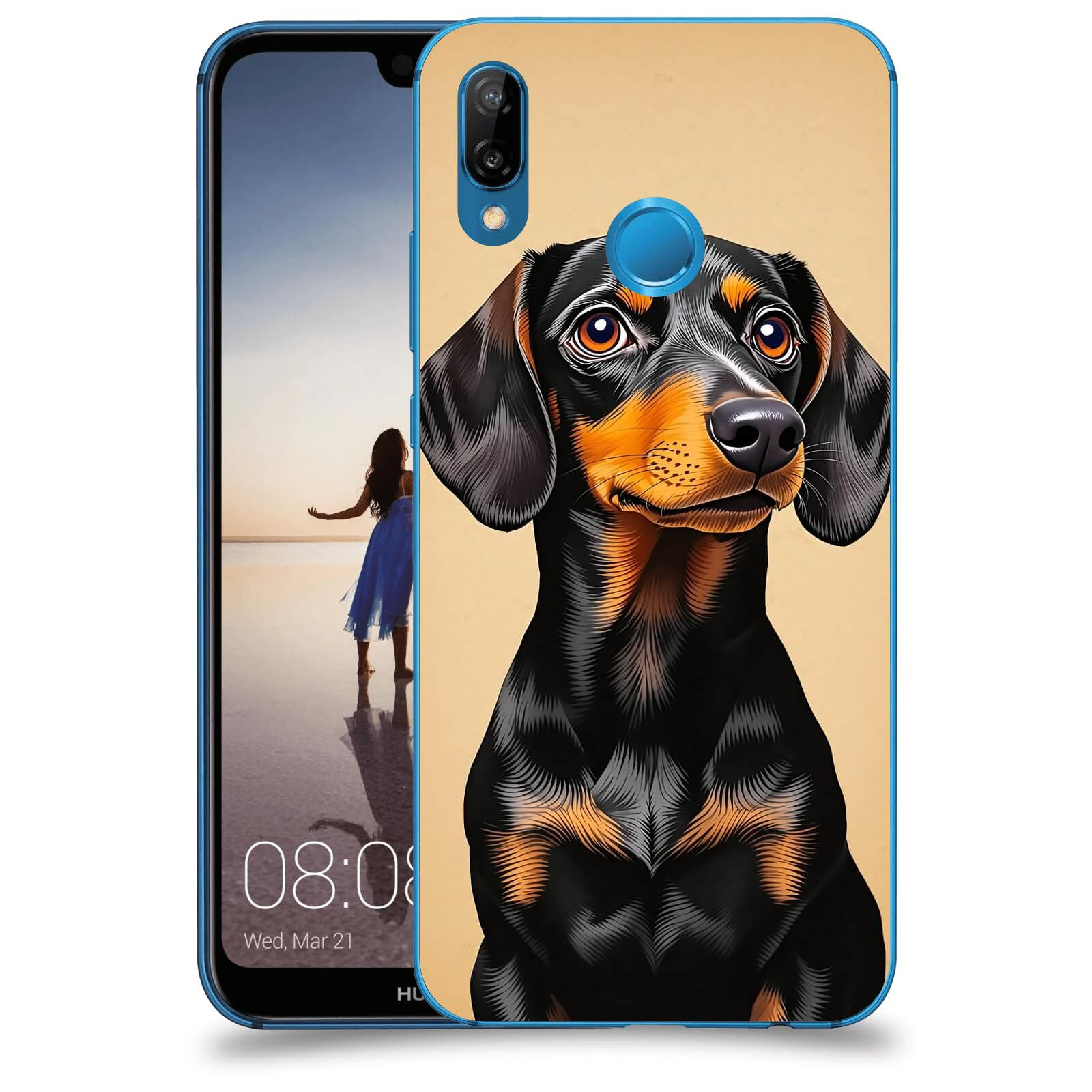 ACOVER Kryt na mobil Huawei P20 Lite - Dachshund I