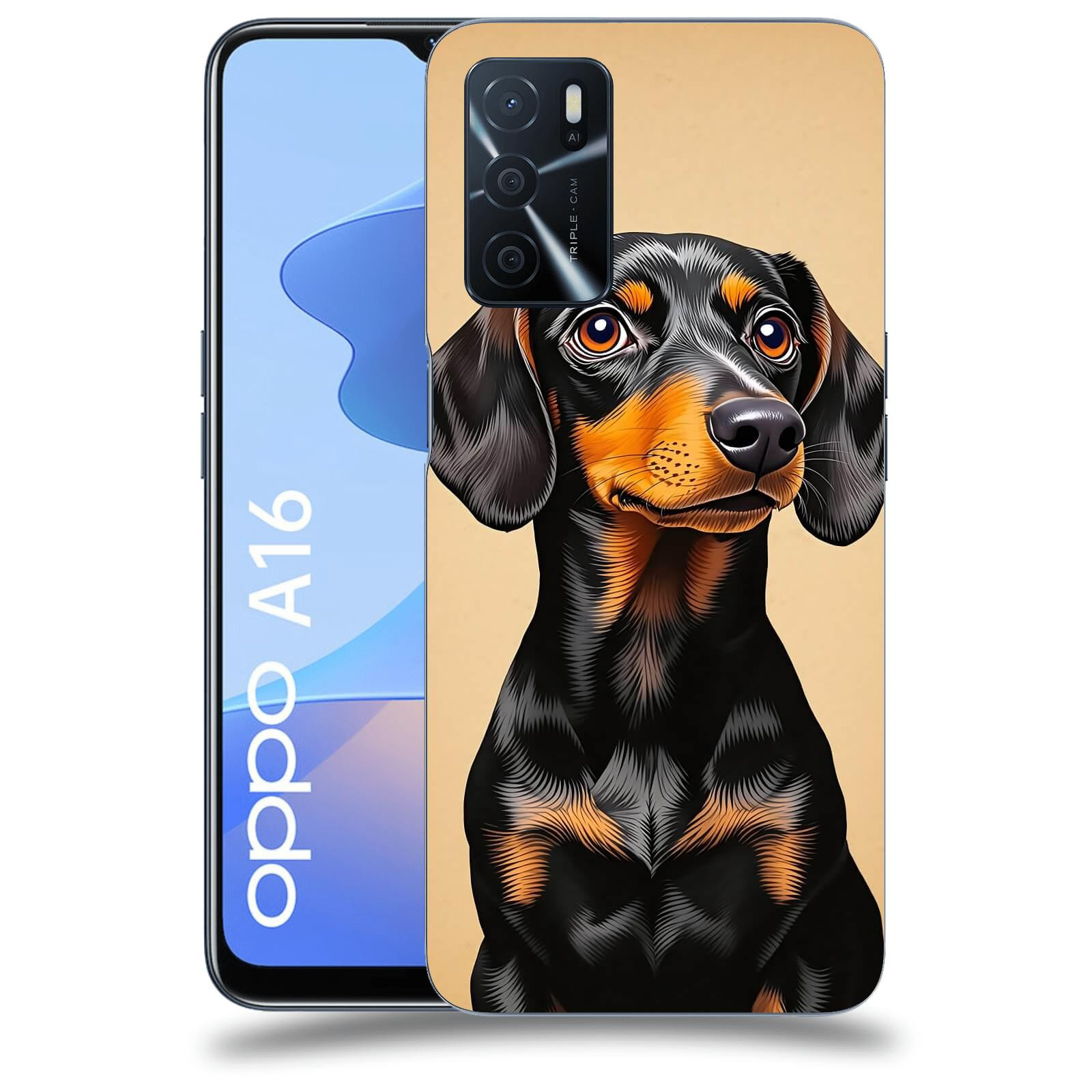 ACOVER Kryt na mobil OPPO A16 - Dachshund I
