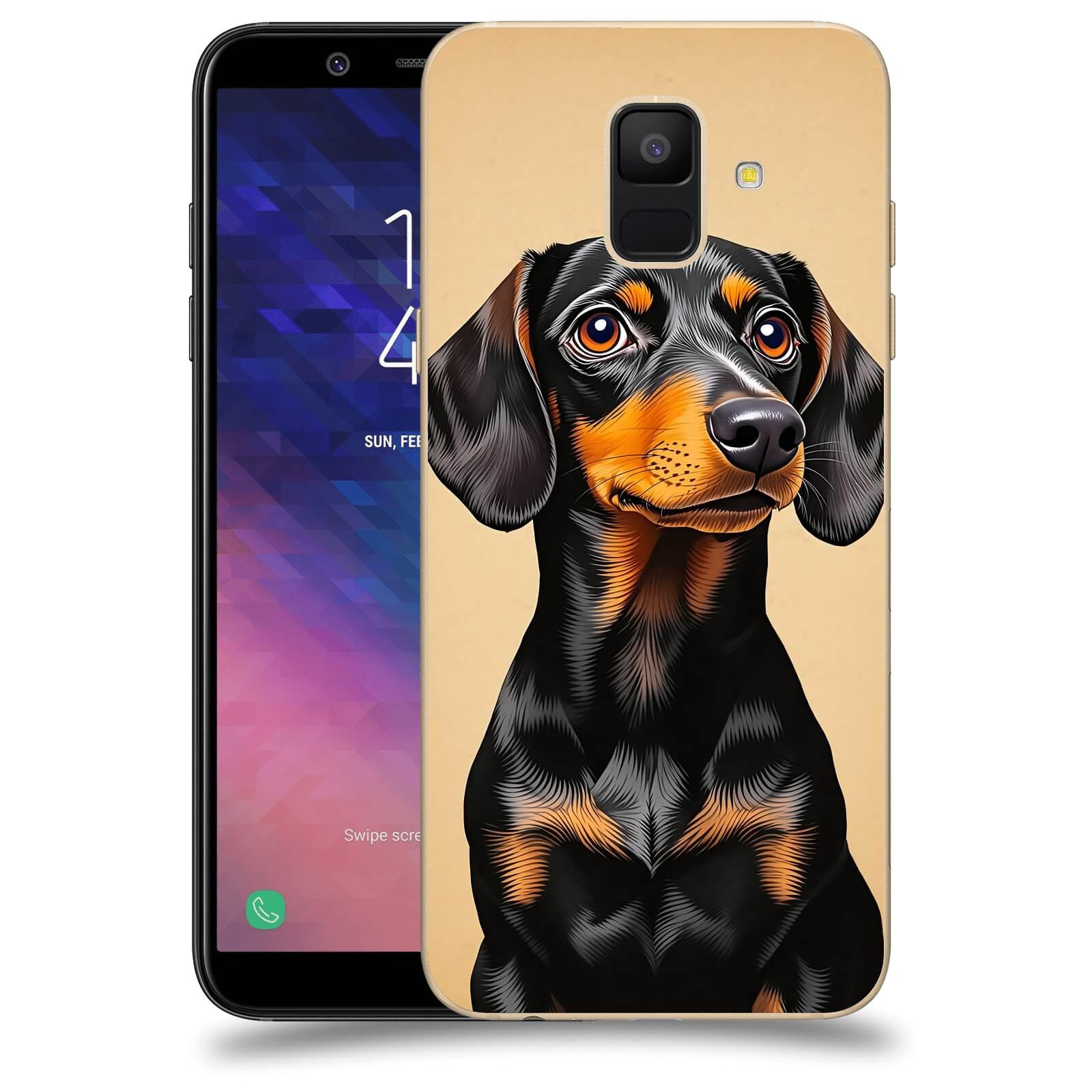 ACOVER Kryt na mobil Samsung Galaxy A6 A600F - Dachshund I
