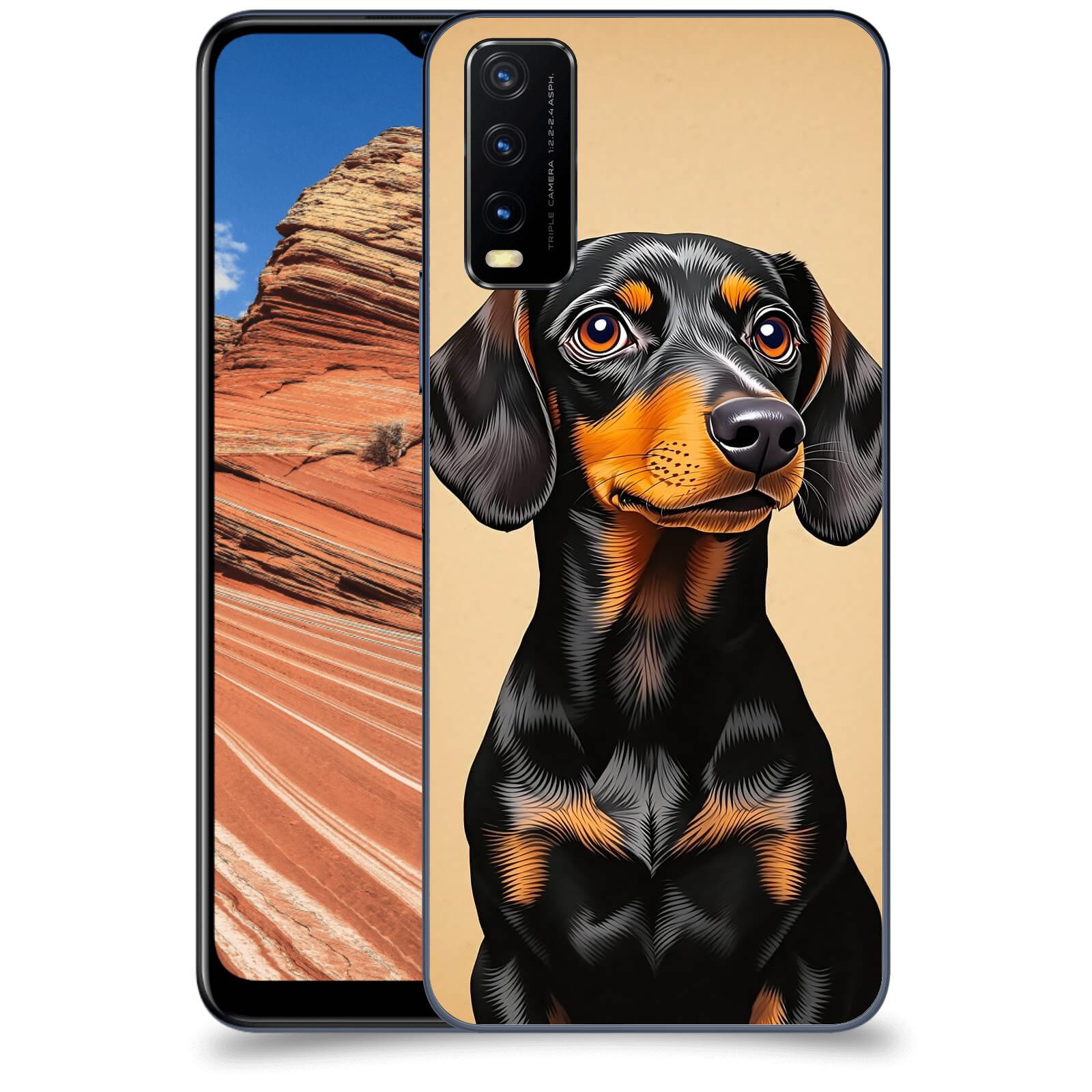 ACOVER Kryt na mobil Vivo Y20s - Dachshund I