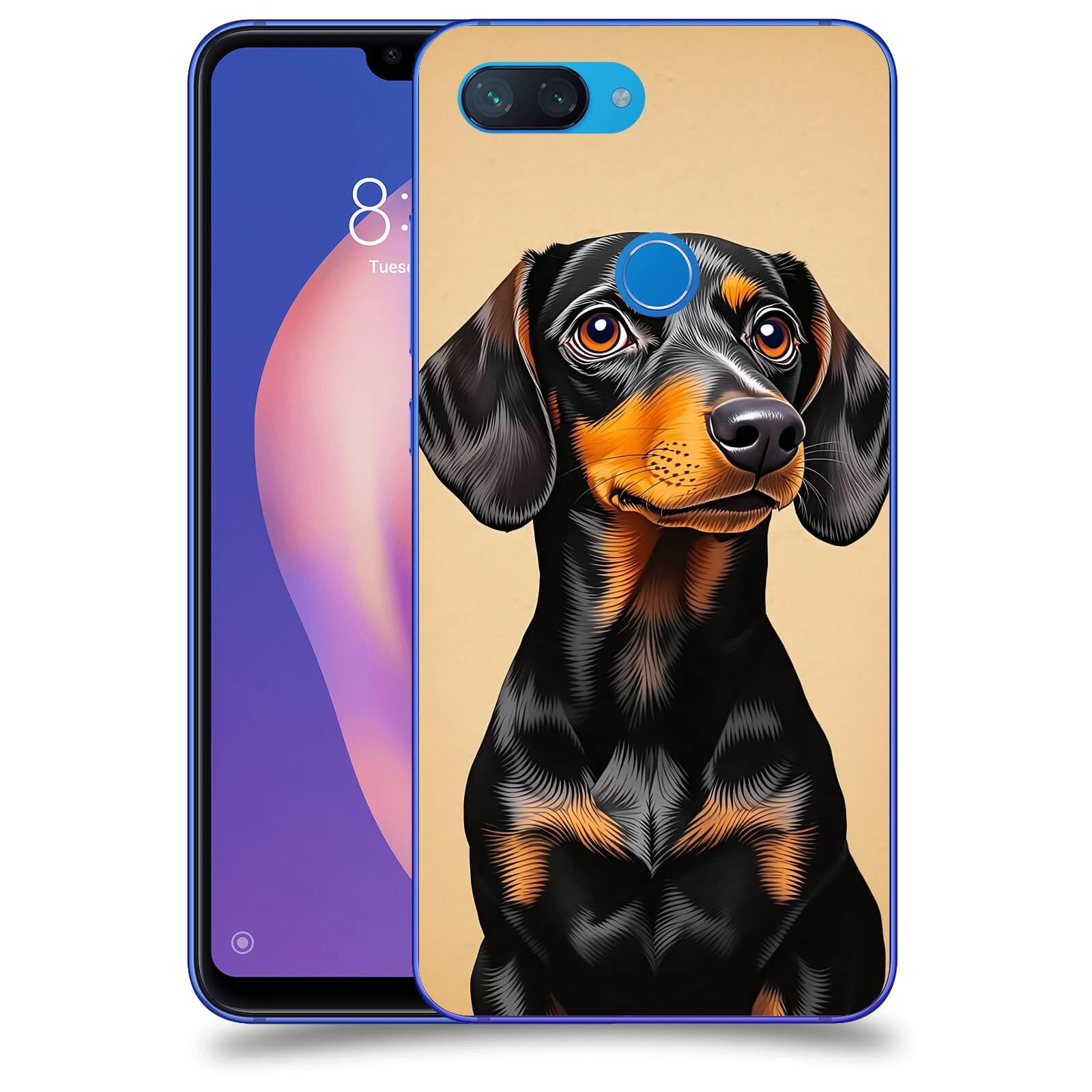 ACOVER Kryt na mobil Xiaomi Mi 8 Lite - Dachshund I
