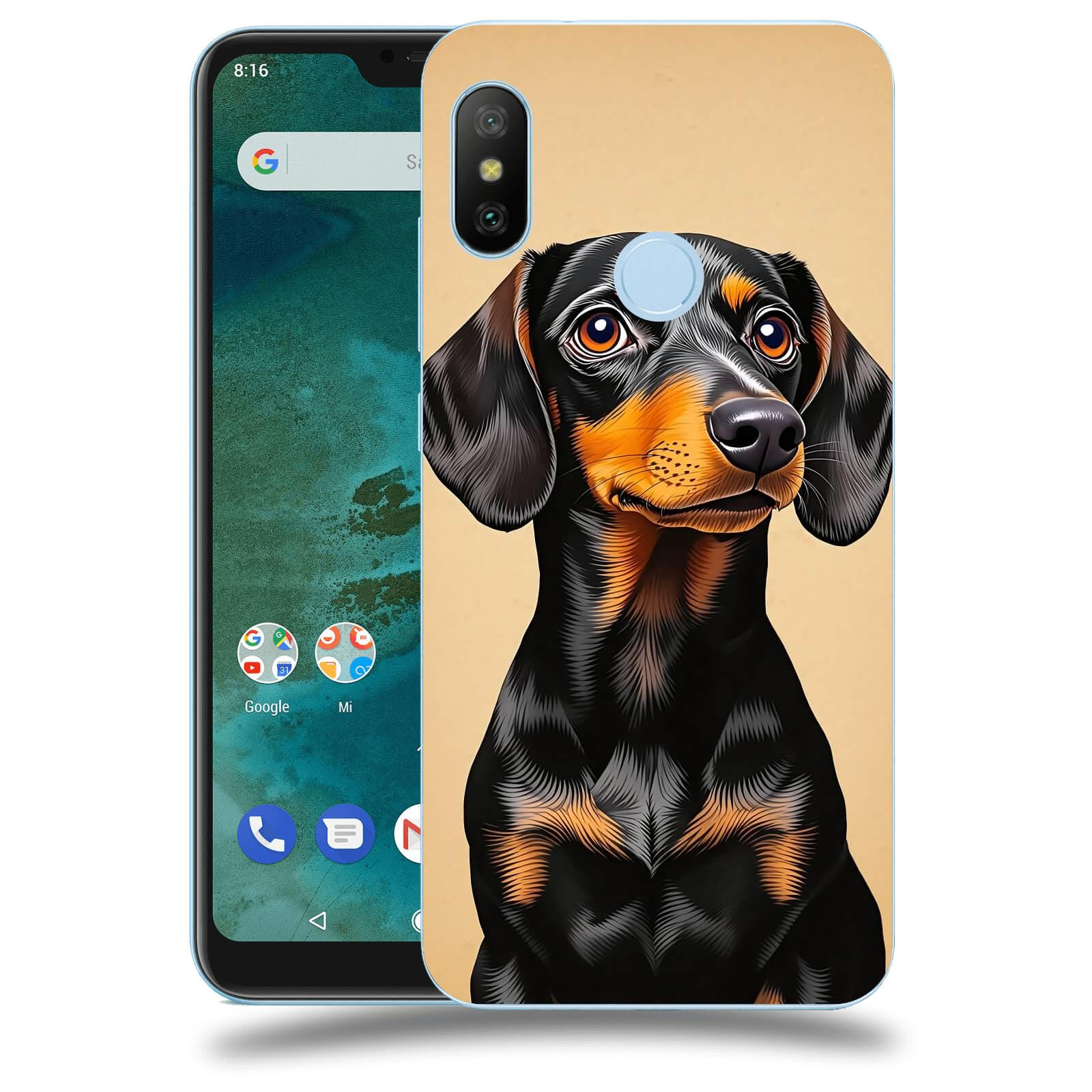ACOVER Kryt na mobil Xiaomi Mi A2 Lite - Dachshund I