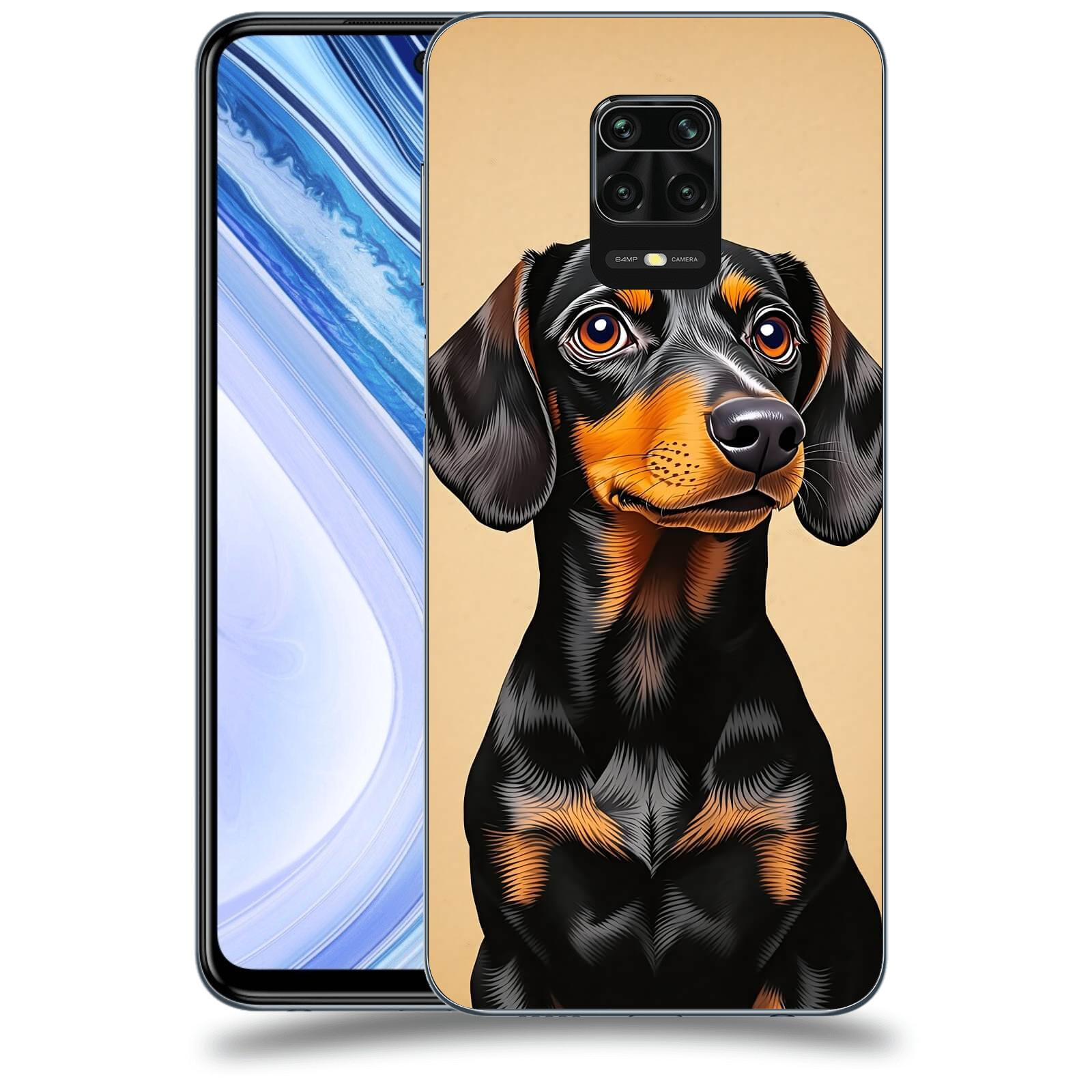 ACOVER Kryt na mobil Xiaomi Redmi Note 9 Pro - Dachshund I