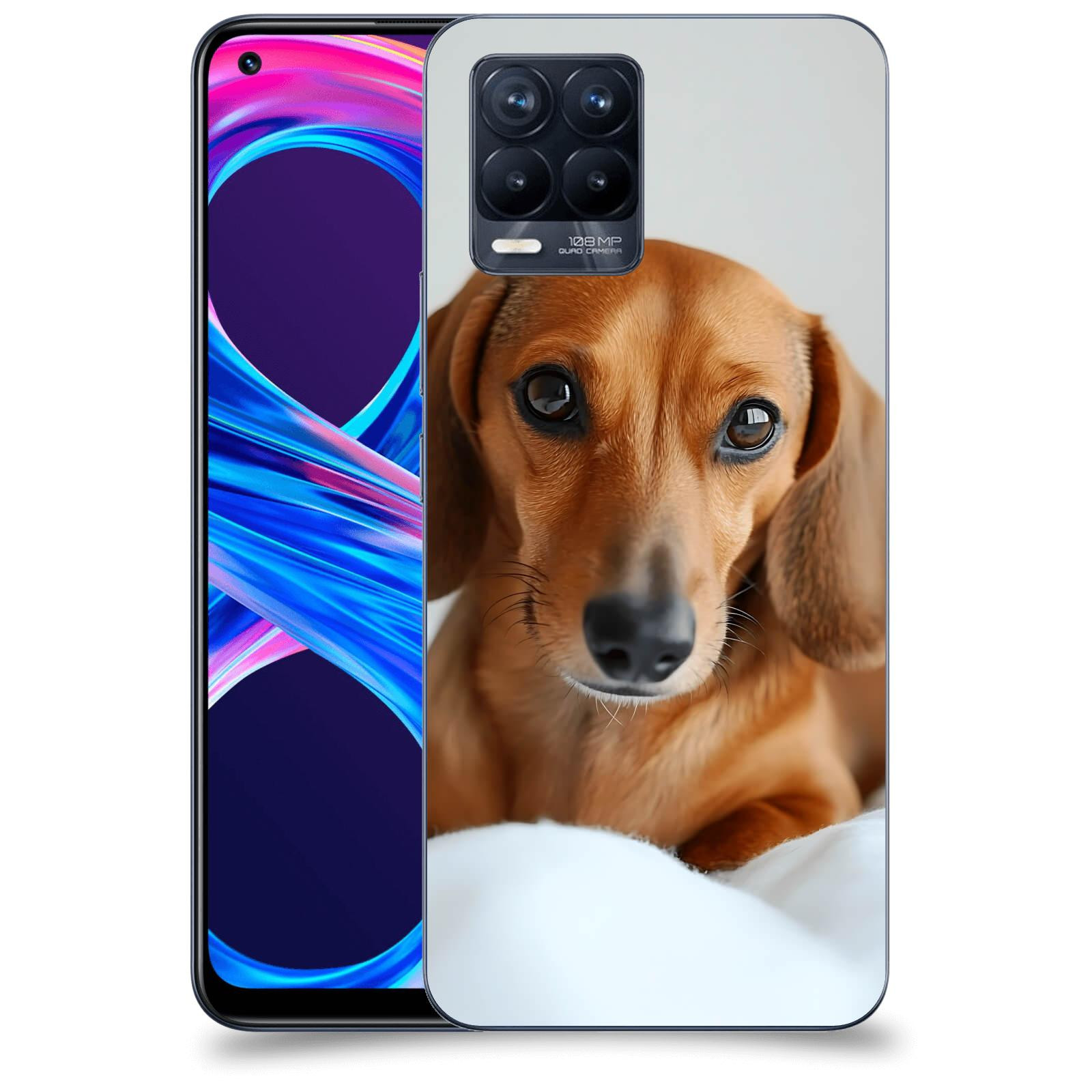 ACOVER Kryt na mobil Realme 8 Pro - Dachshund II