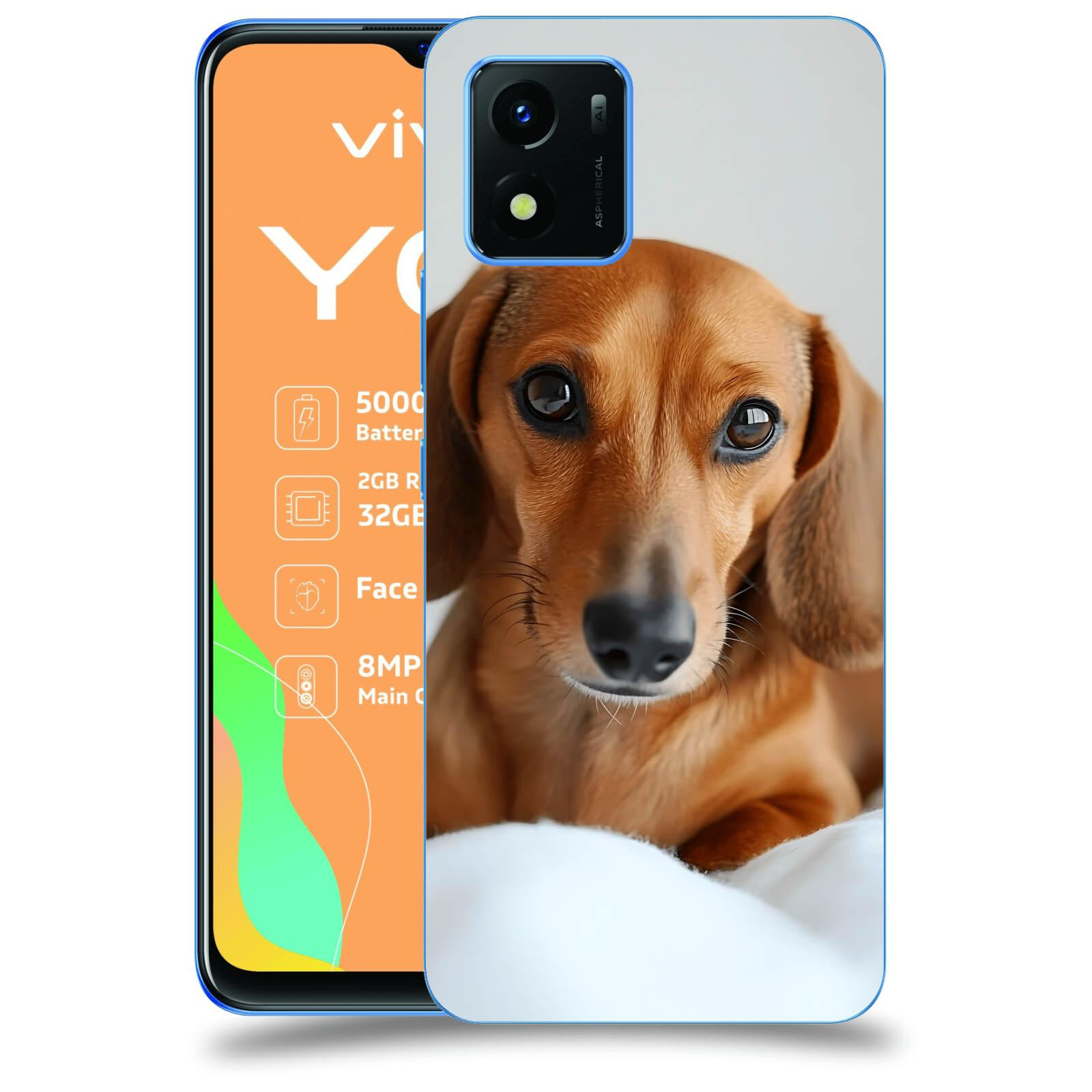 ACOVER Kryt na mobil Vivo Y01 - Dachshund II