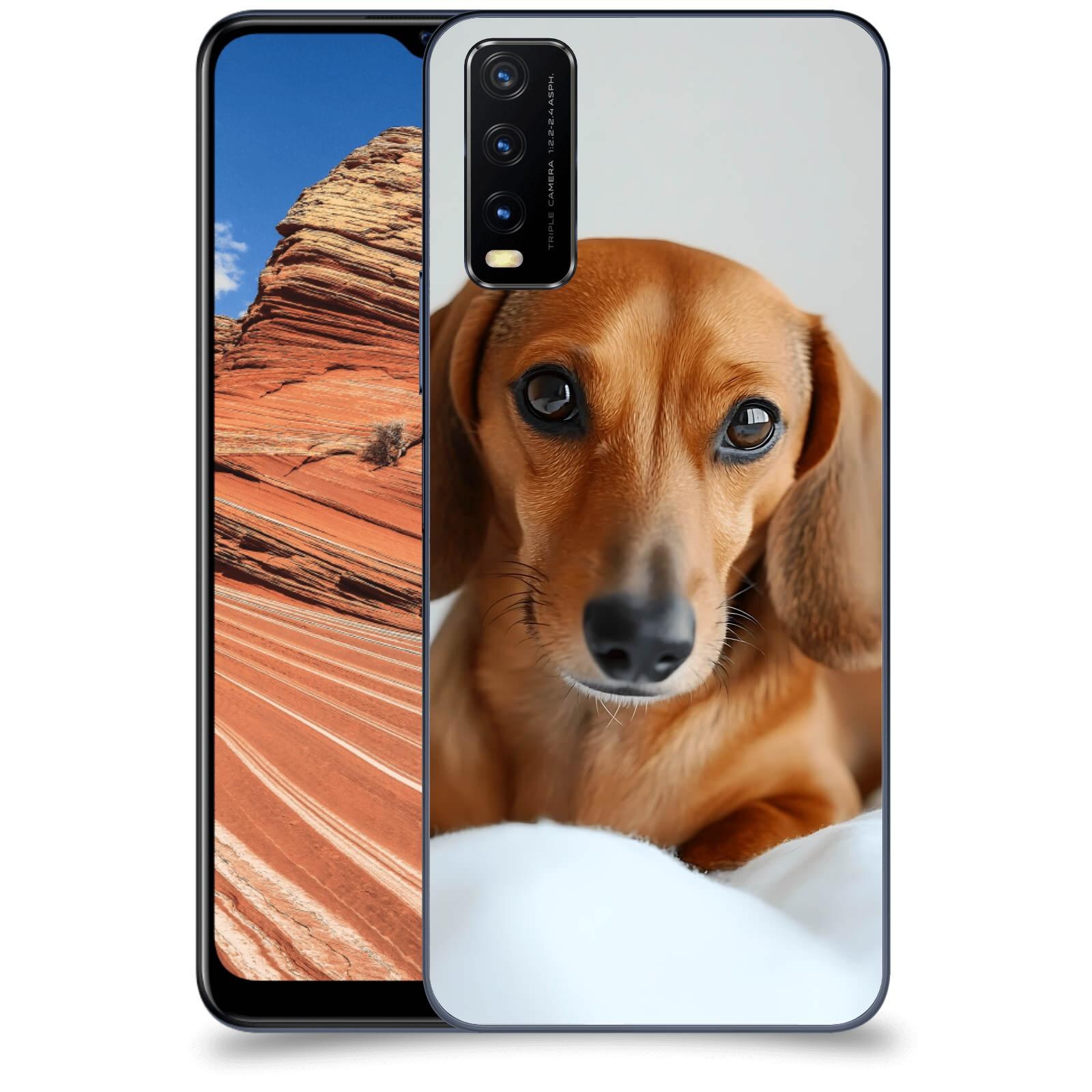 ACOVER Kryt na mobil Vivo Y20s - Dachshund II