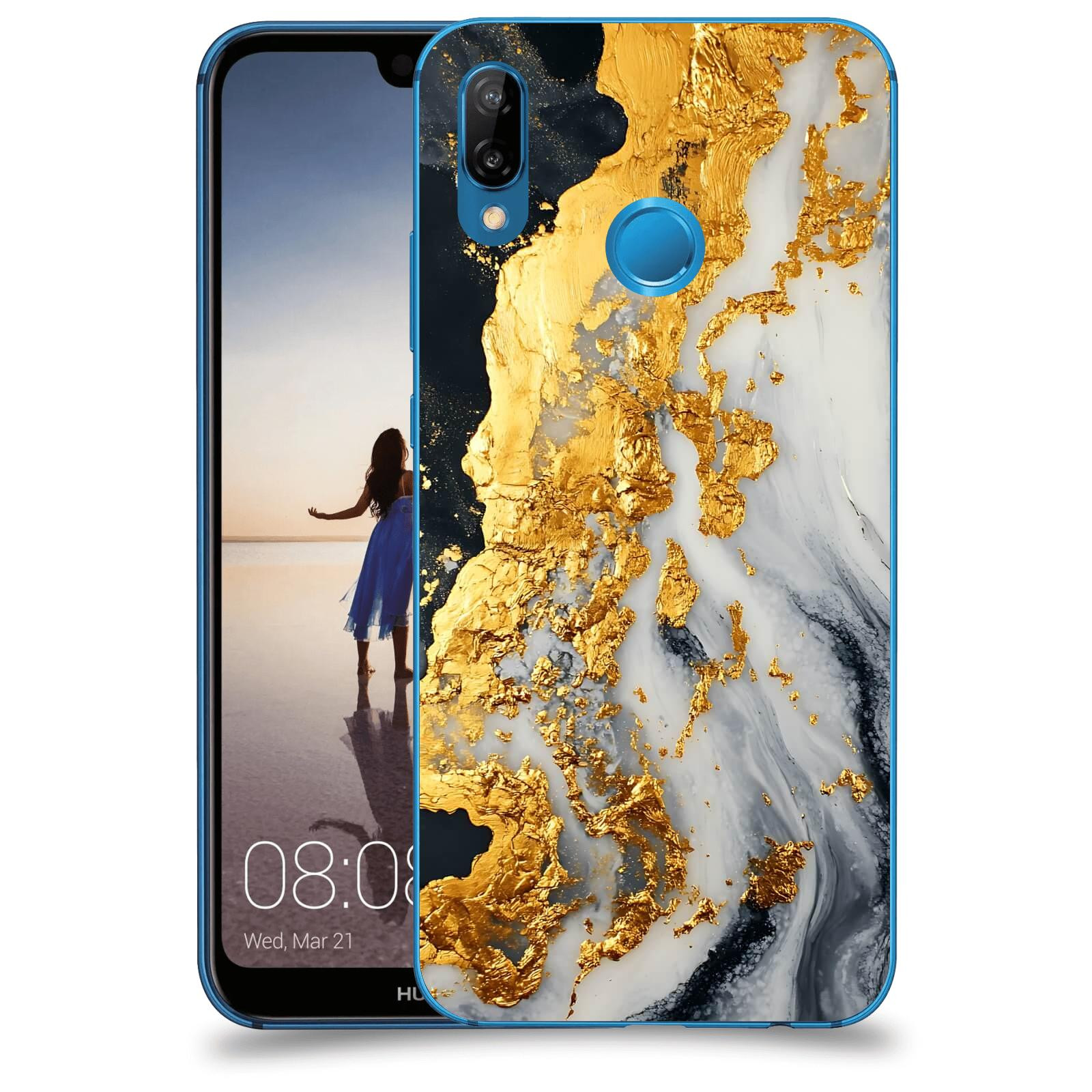 ACOVER Kryt na mobil Huawei P20 Lite - Marble II