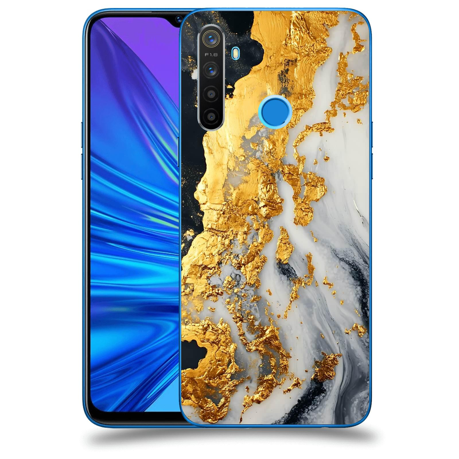 ACOVER Kryt na mobil Realme 5 - Marble II