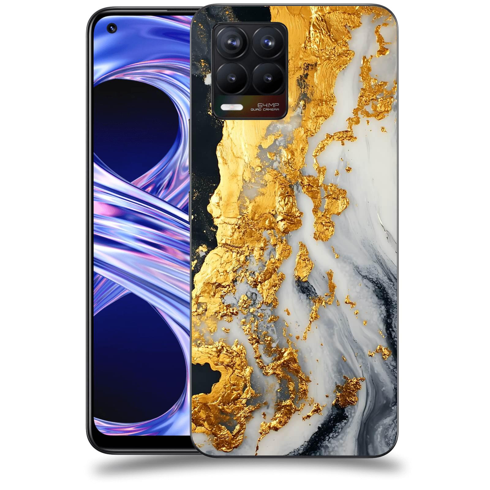ACOVER Kryt na mobil Realme 8 - Marble II