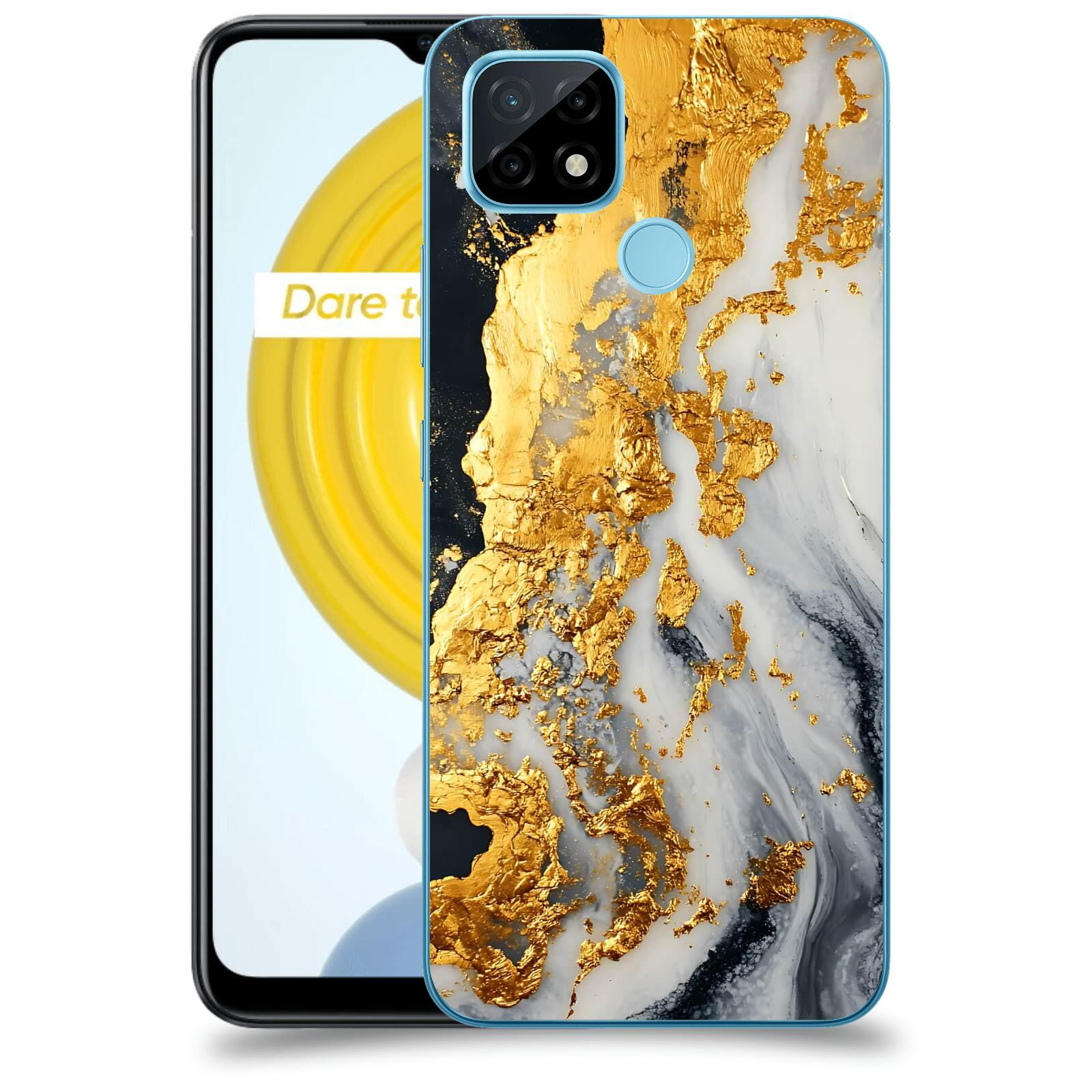 ACOVER Kryt na mobil Realme C21 - Marble II