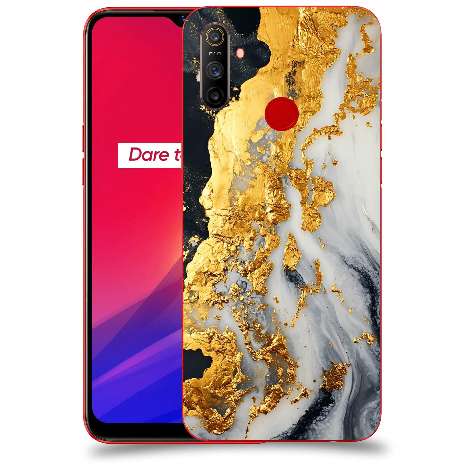ACOVER Kryt na mobil Realme C3 - Marble II