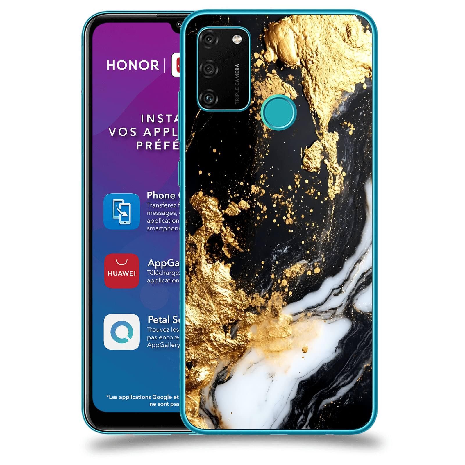 ACOVER Kryt na mobil Honor 9A - Marble III