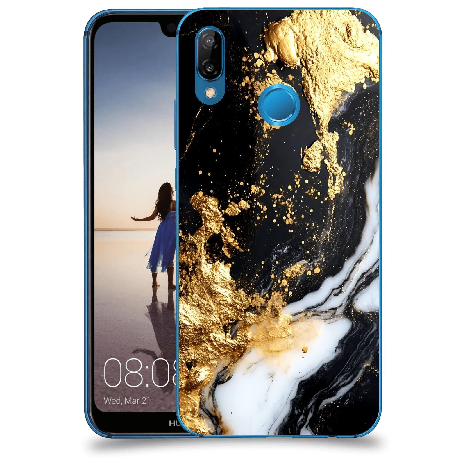ACOVER Kryt na mobil Huawei P20 Lite - Marble III