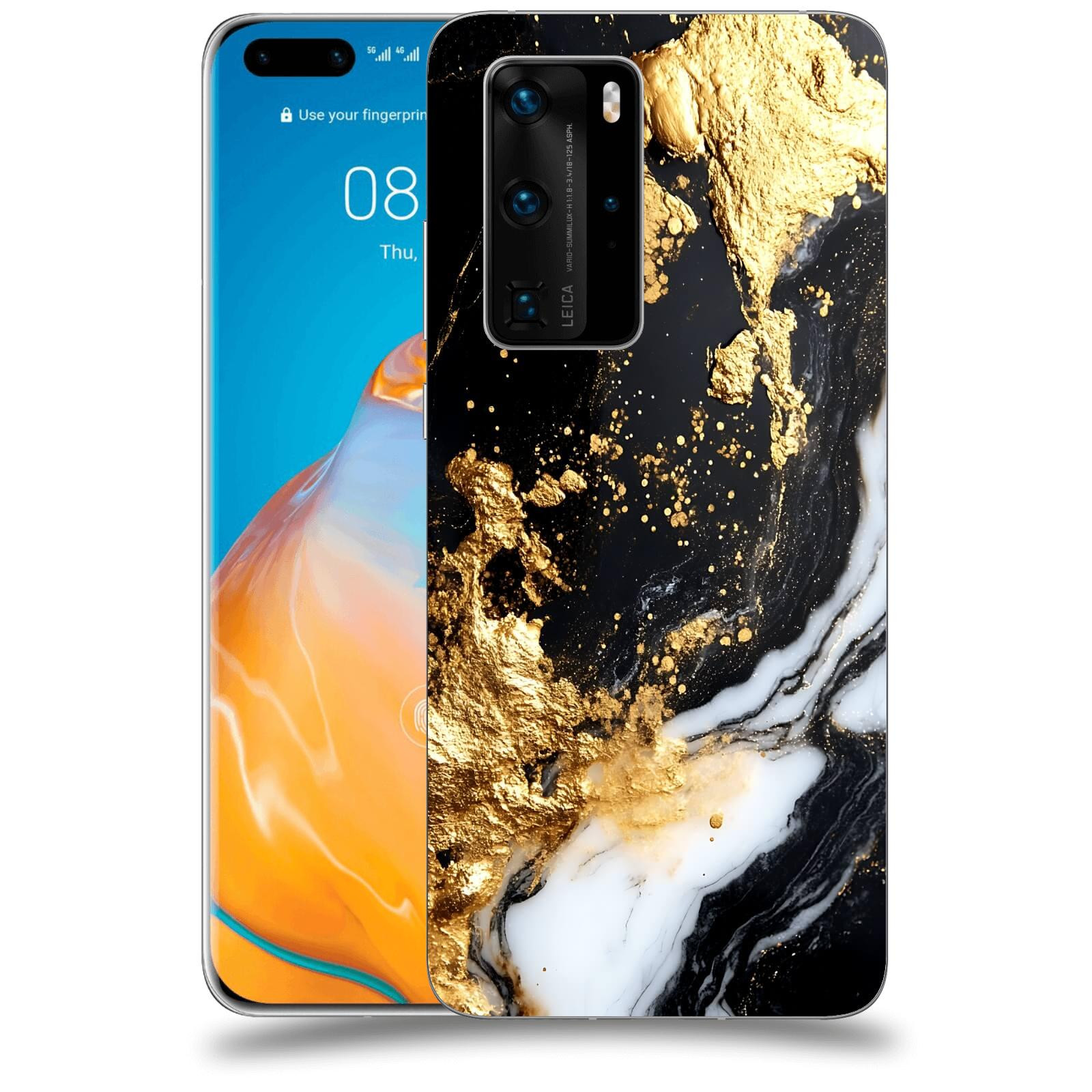ACOVER Kryt na mobil Huawei P40 - Marble III