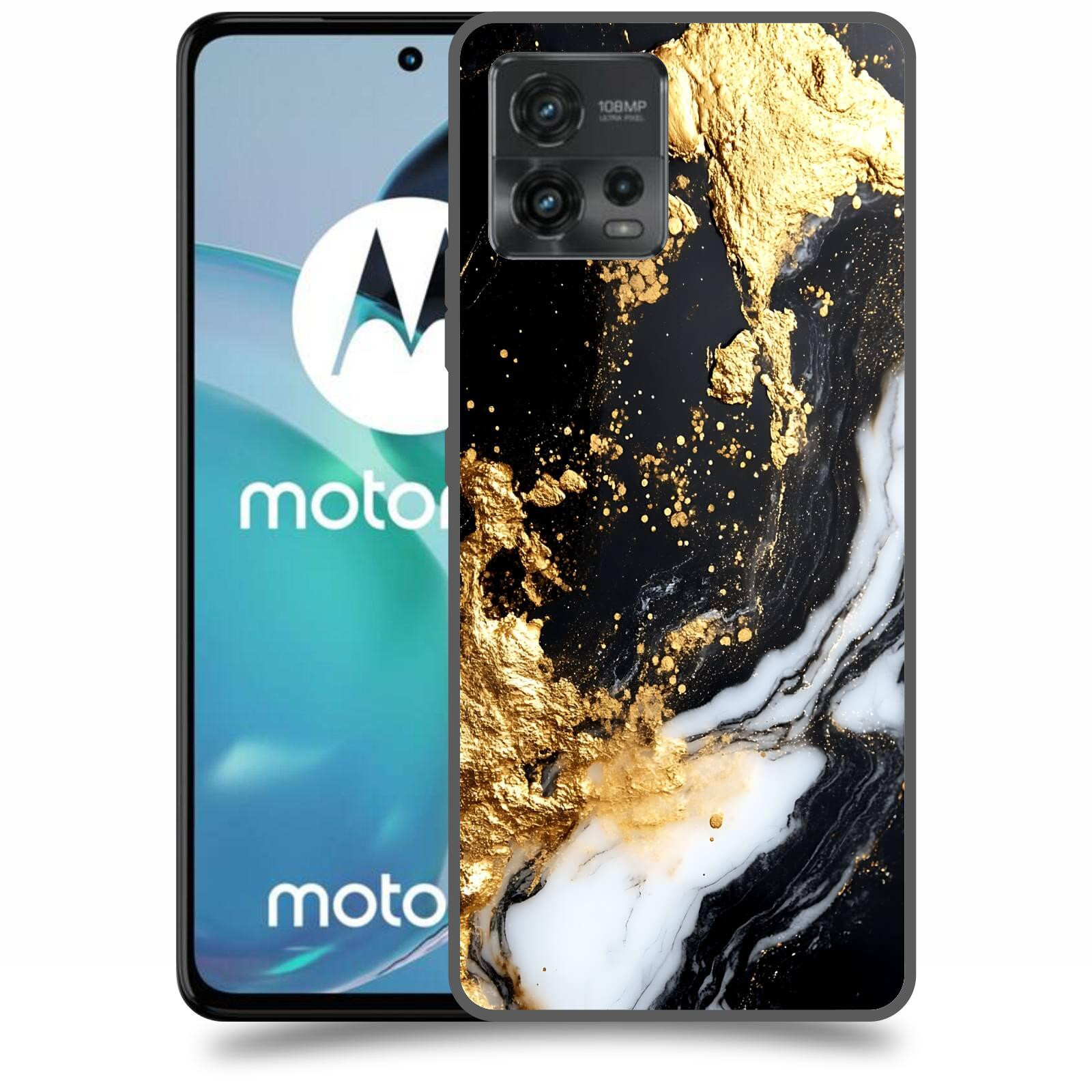 ACOVER Kryt na mobil Motorola Moto G72 - Marble III