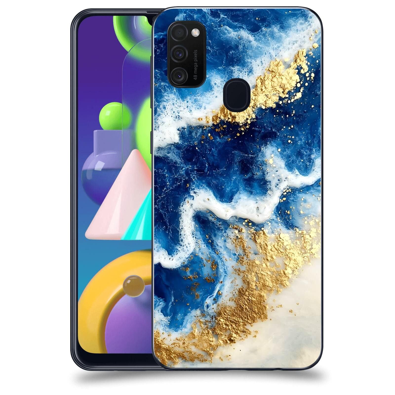 ACOVER Kryt na mobil Samsung Galaxy M21 M215F - Ocean Waves I