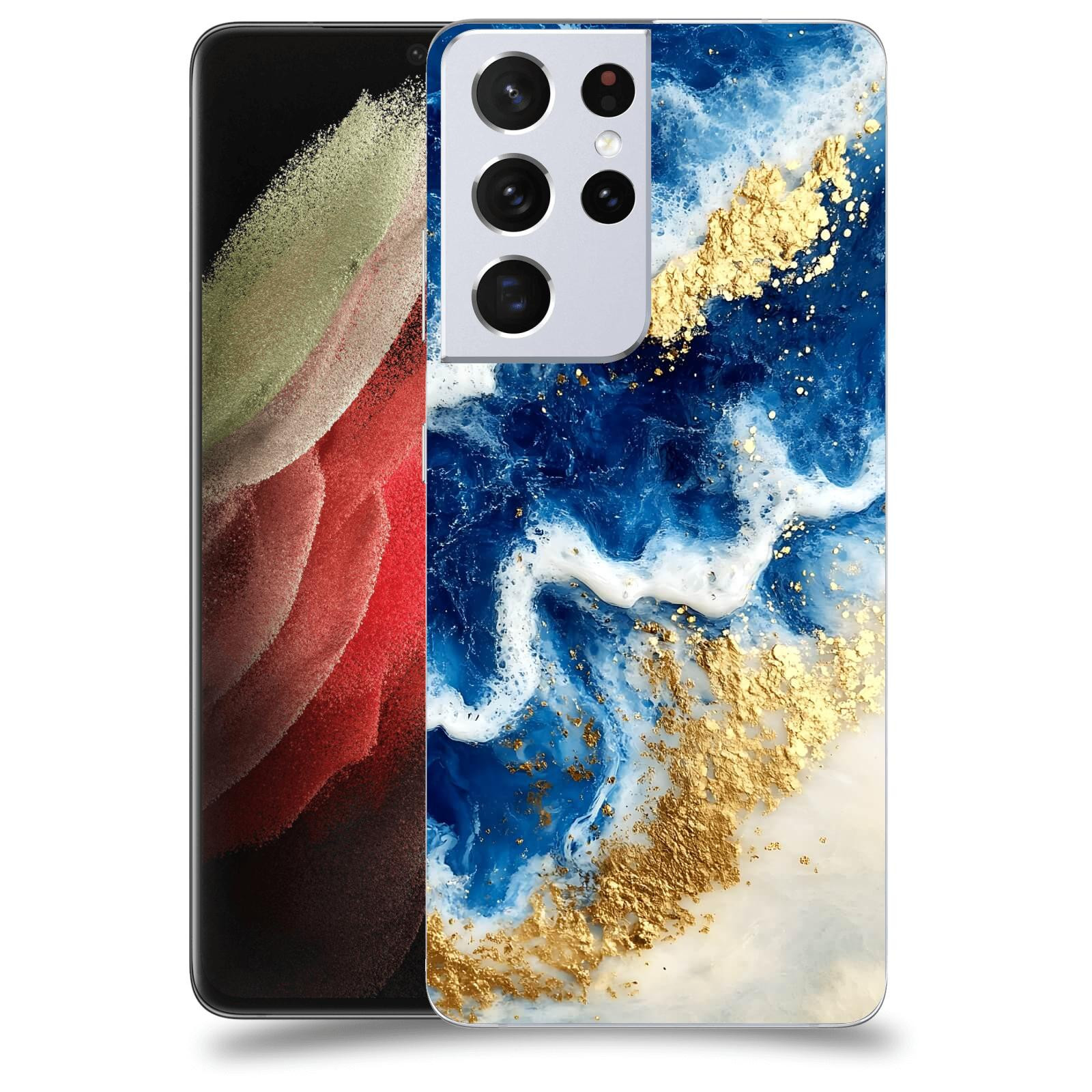 ACOVER Kryt na mobil Samsung Galaxy S21 Ultra 5G G998B - Ocean Waves I