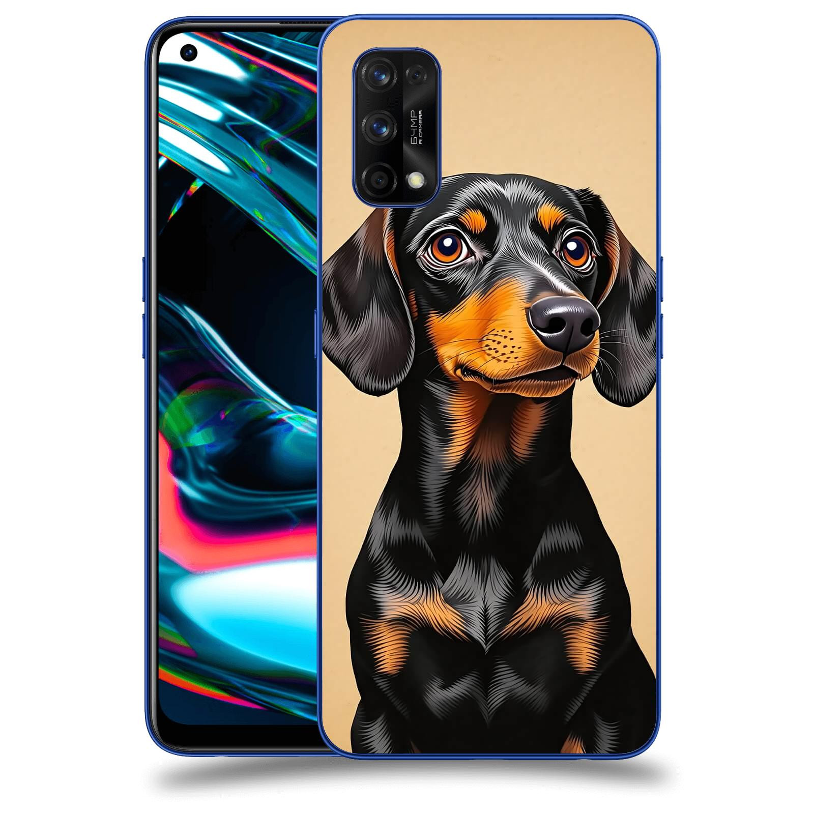 ACOVER Kryt na mobil Realme 7 Pro - Dachshund I