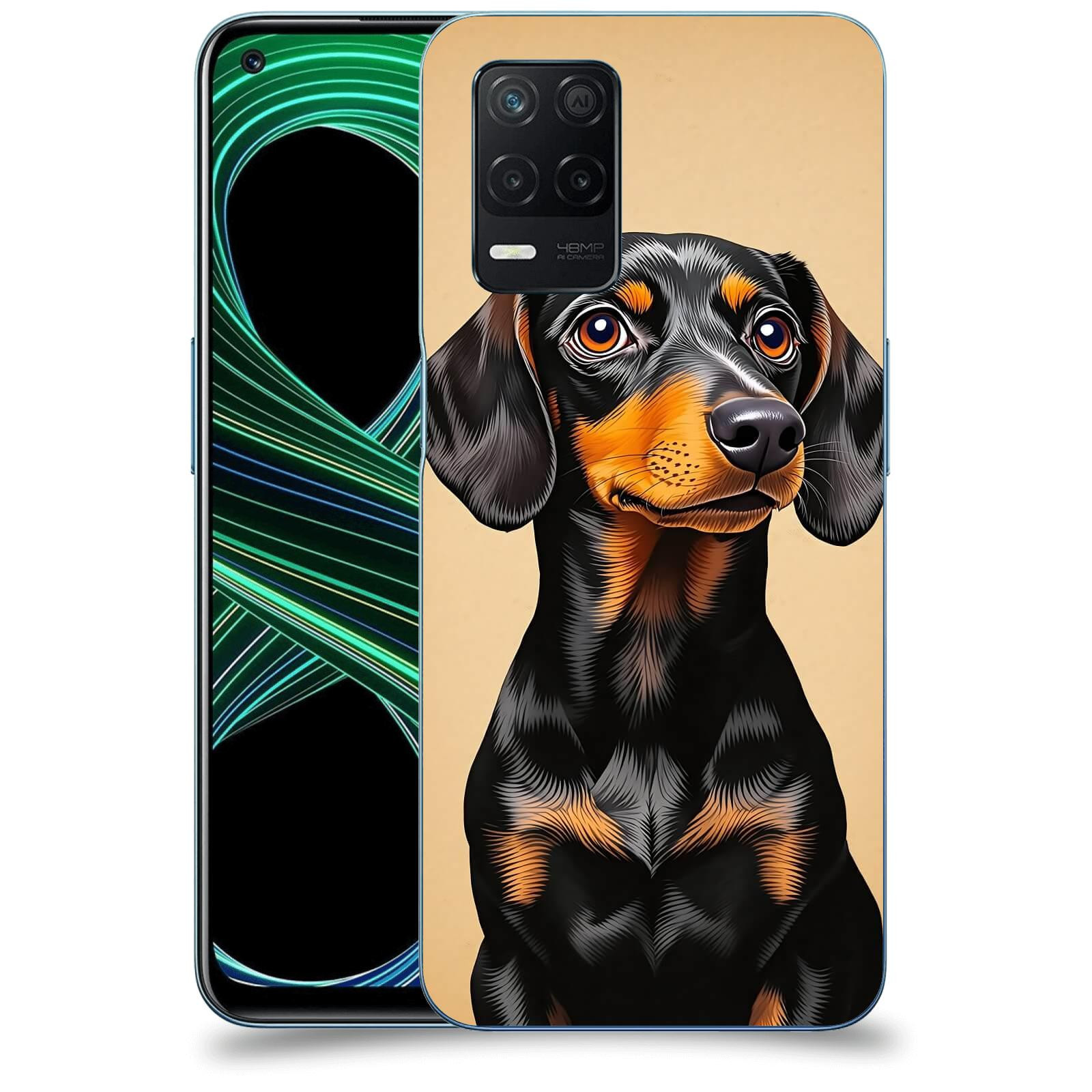 ACOVER Kryt na mobil Realme 8 5G - Dachshund I