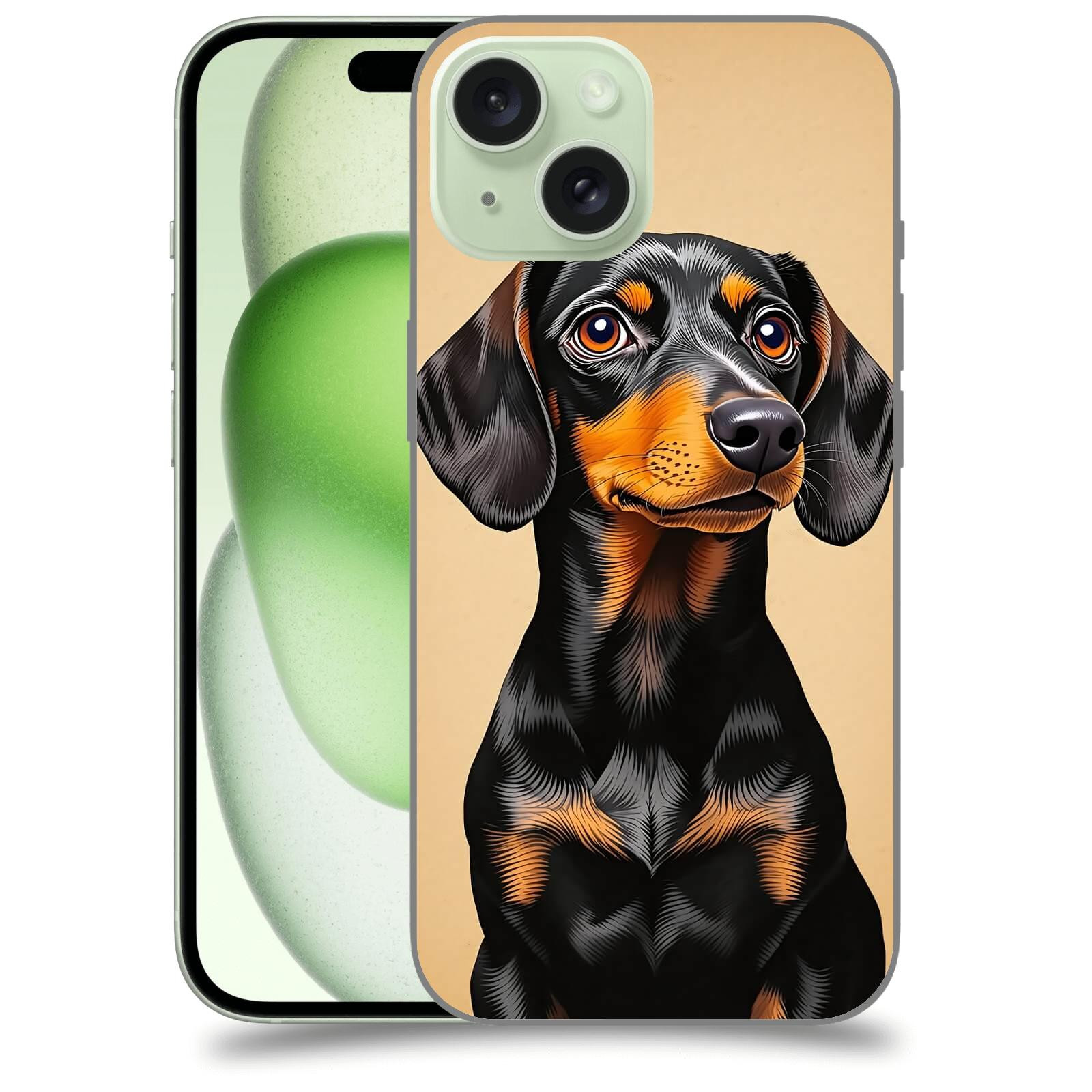 ACOVER Kryt na mobil Apple iPhone 15 - Dachshund I