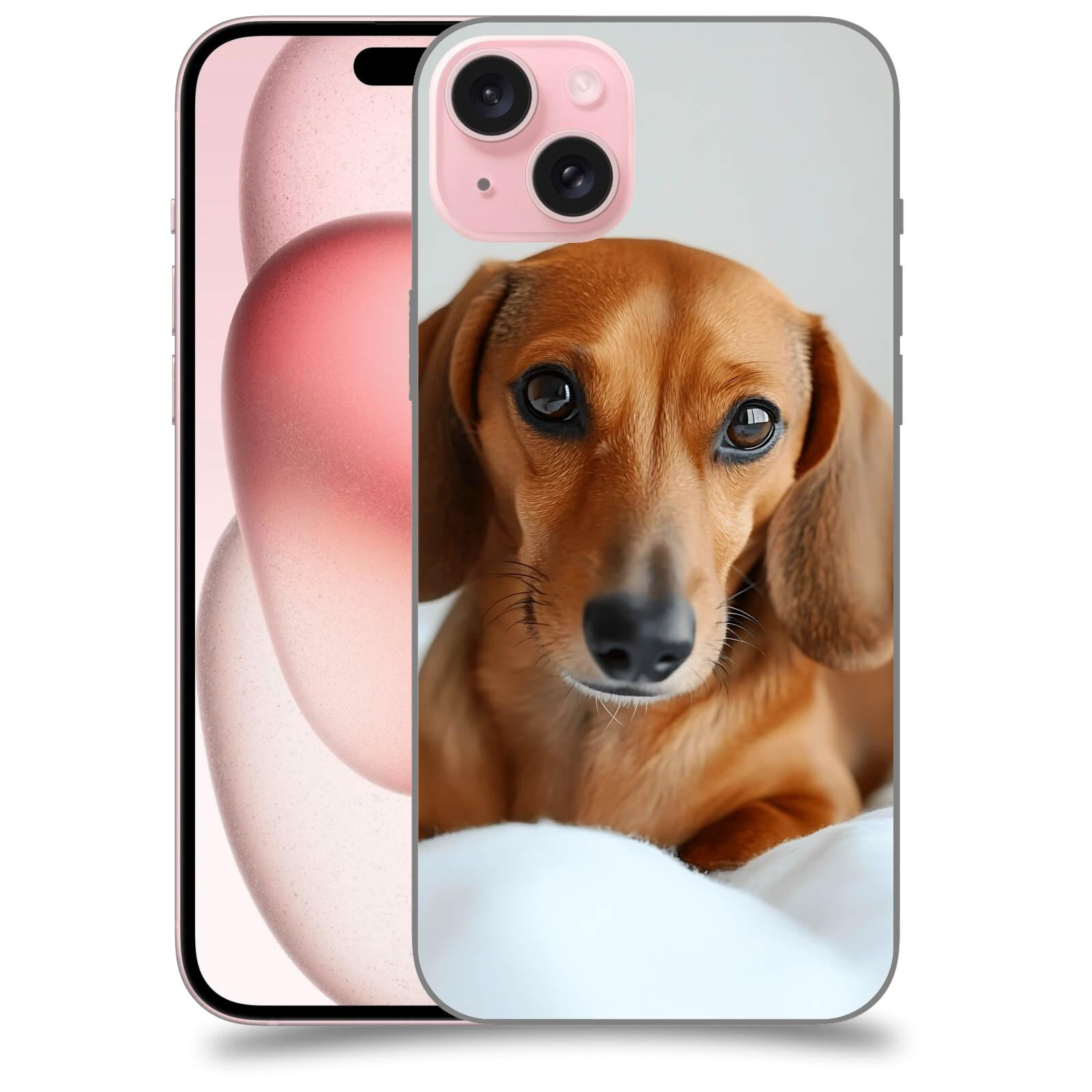 ACOVER Kryt na mobil Apple iPhone 15 plus - Dachshund II