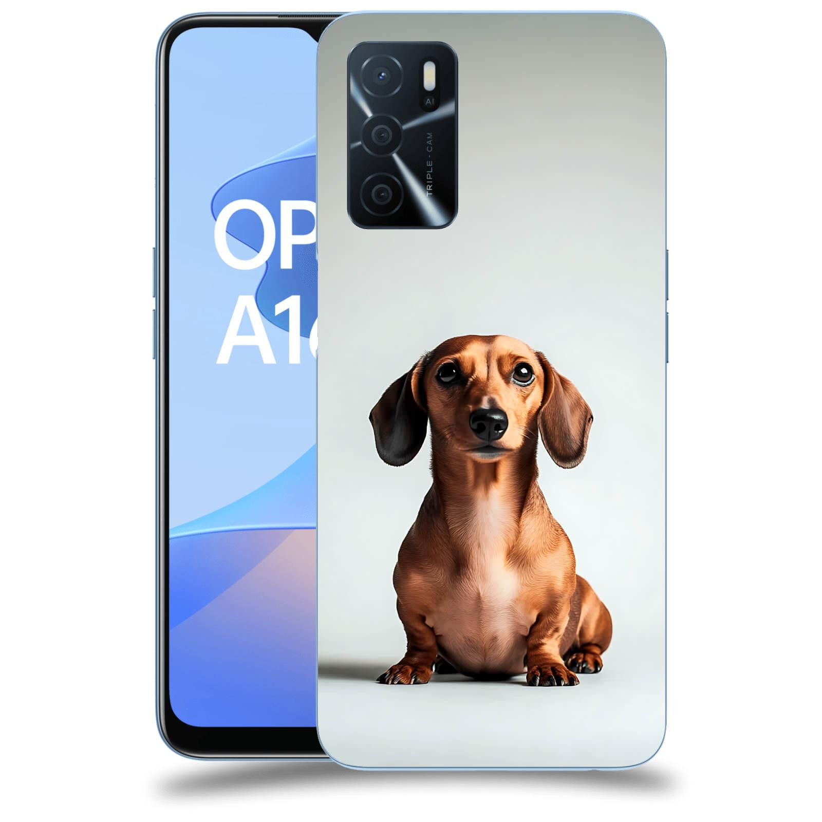 ACOVER Kryt na mobil OPPO A16s - Dachshund III
