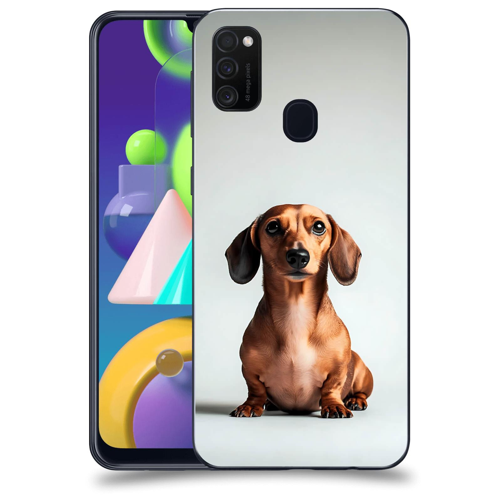 ACOVER Kryt na mobil Samsung Galaxy M21 M215F - Dachshund III